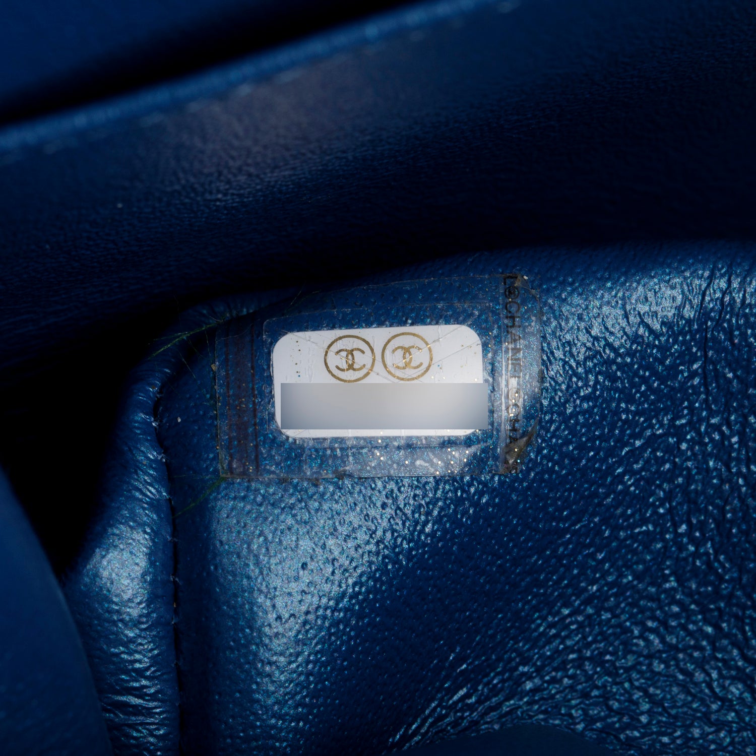 Chanel Iridescent Blue Caviar Quilted Small Double Flap w/ Box