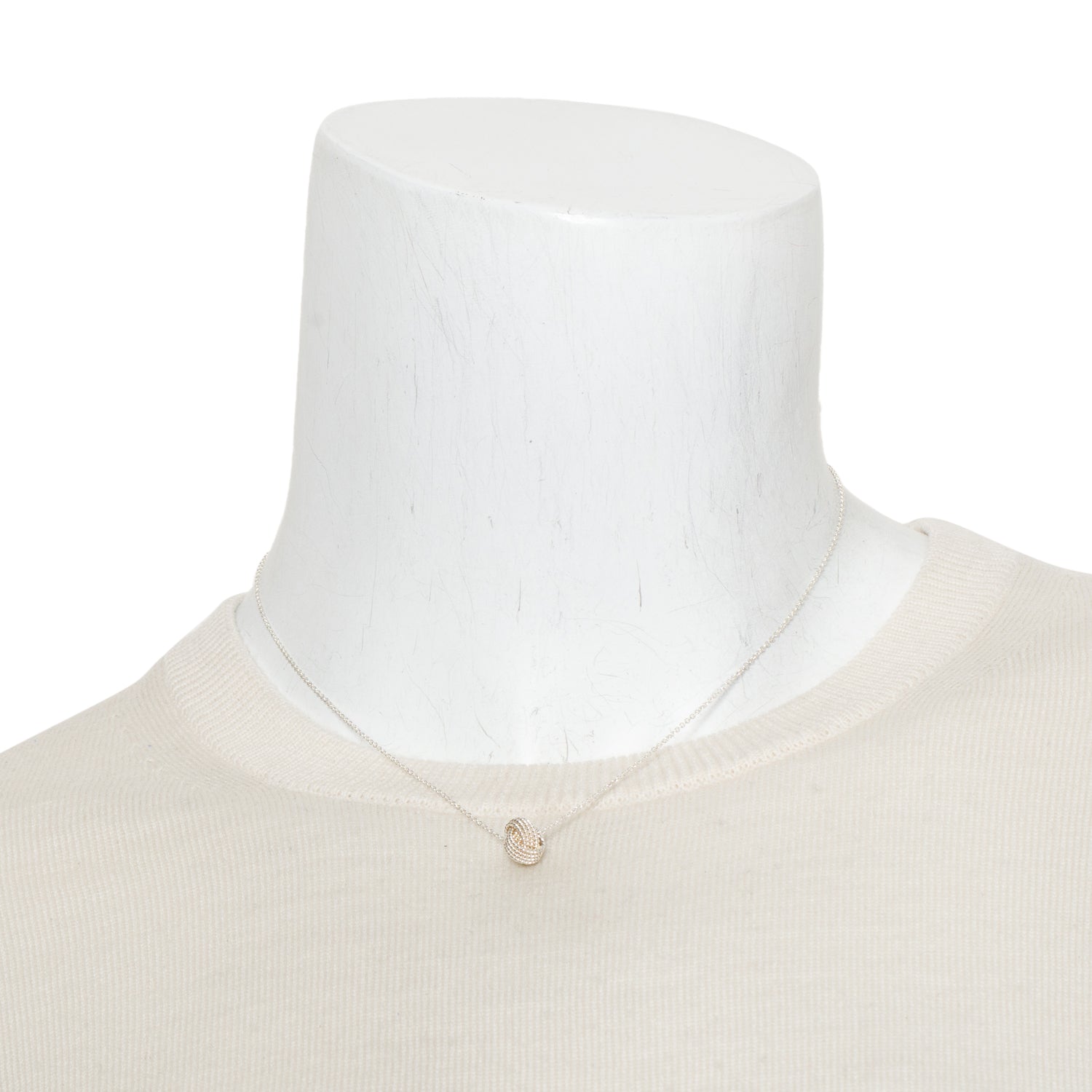 Tiffany & Co. Sterling Silver Twist Knot Pendant Necklace