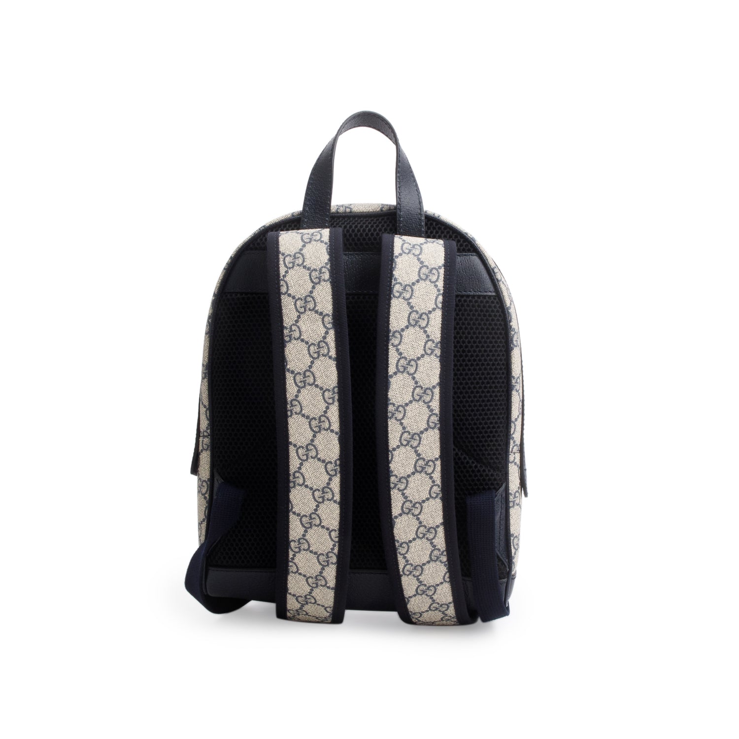 Gucci GG Supreme Monogram Textured Dollar Calfskin Web Small Ophidia Day Backpack w/ Box