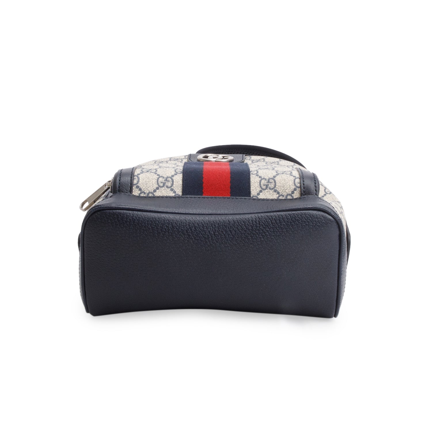 Gucci GG Supreme Monogram Textured Dollar Calfskin Web Small Ophidia Day Backpack w/ Box