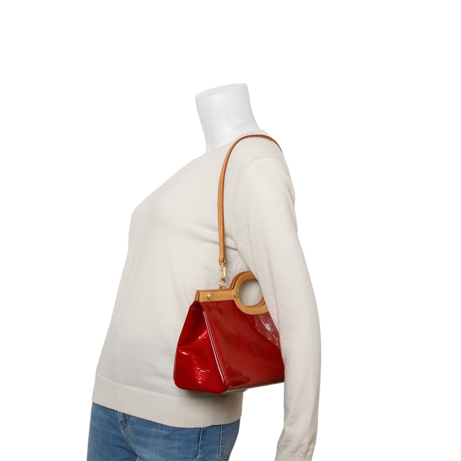 Louis Vuitton Red Vernis Roxbury Drive w/ Strap