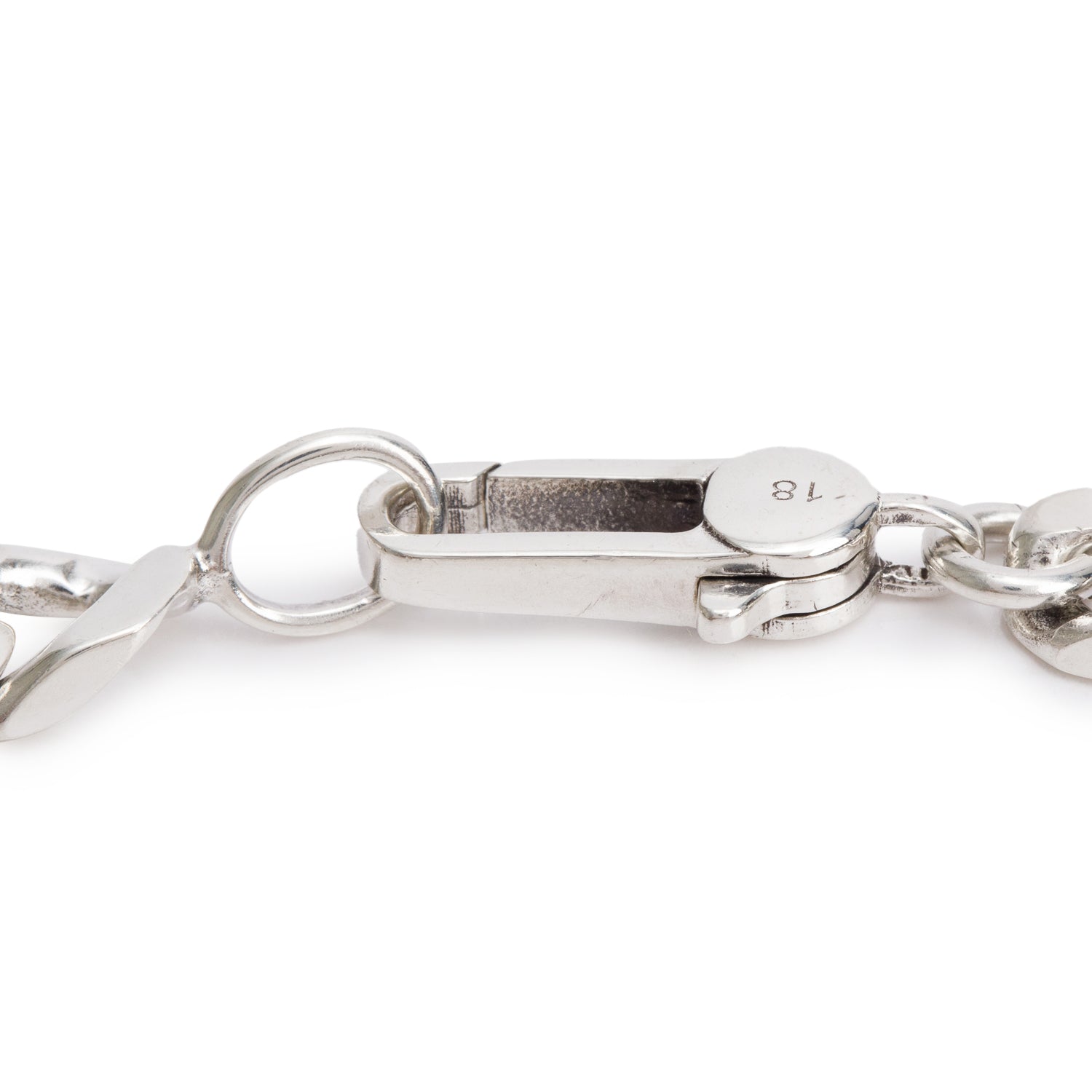 Gucci Sterling Silver GucciGhost Chain Bracelet w/ Box