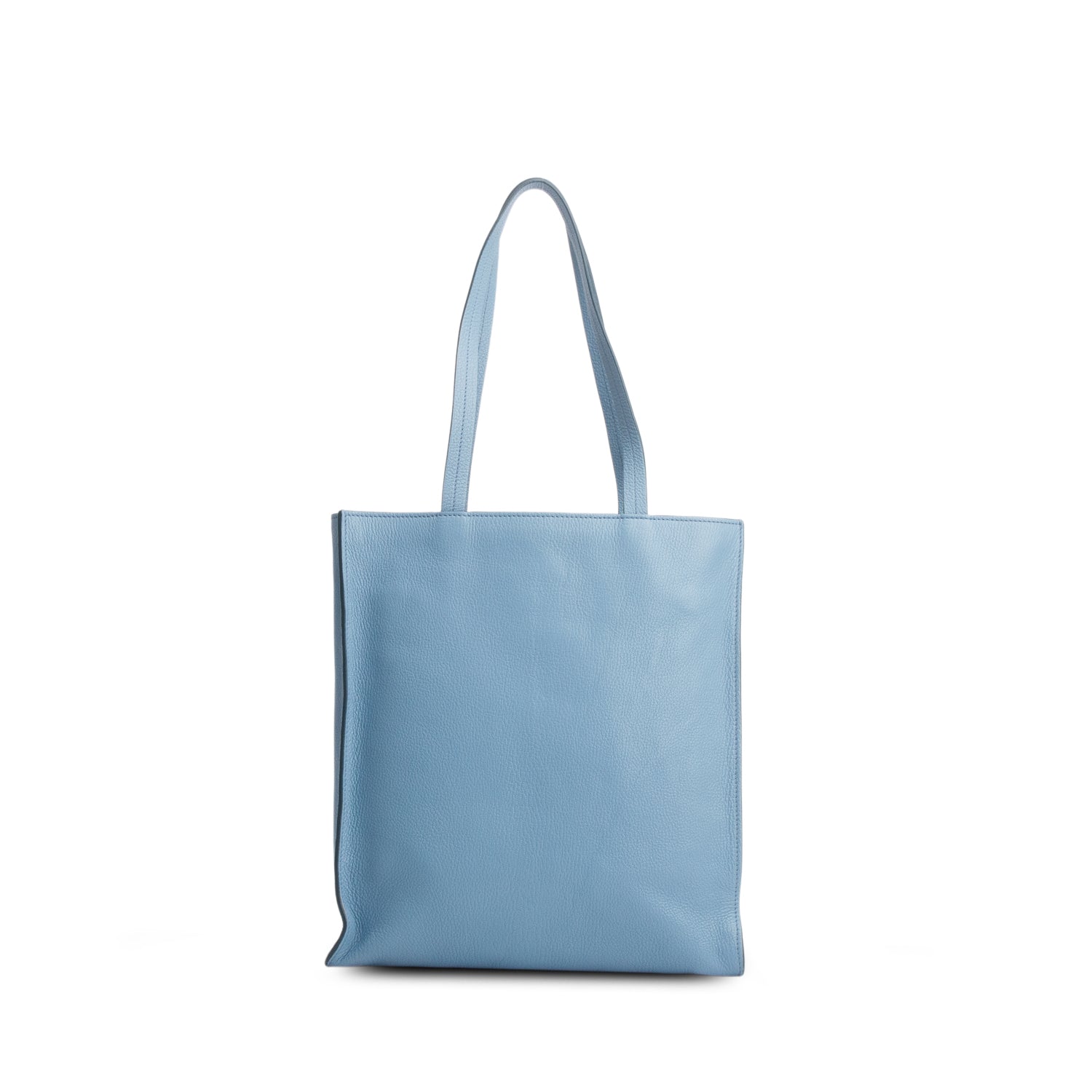 Miu Miu Bue Madras Leather Tote w/ Strap