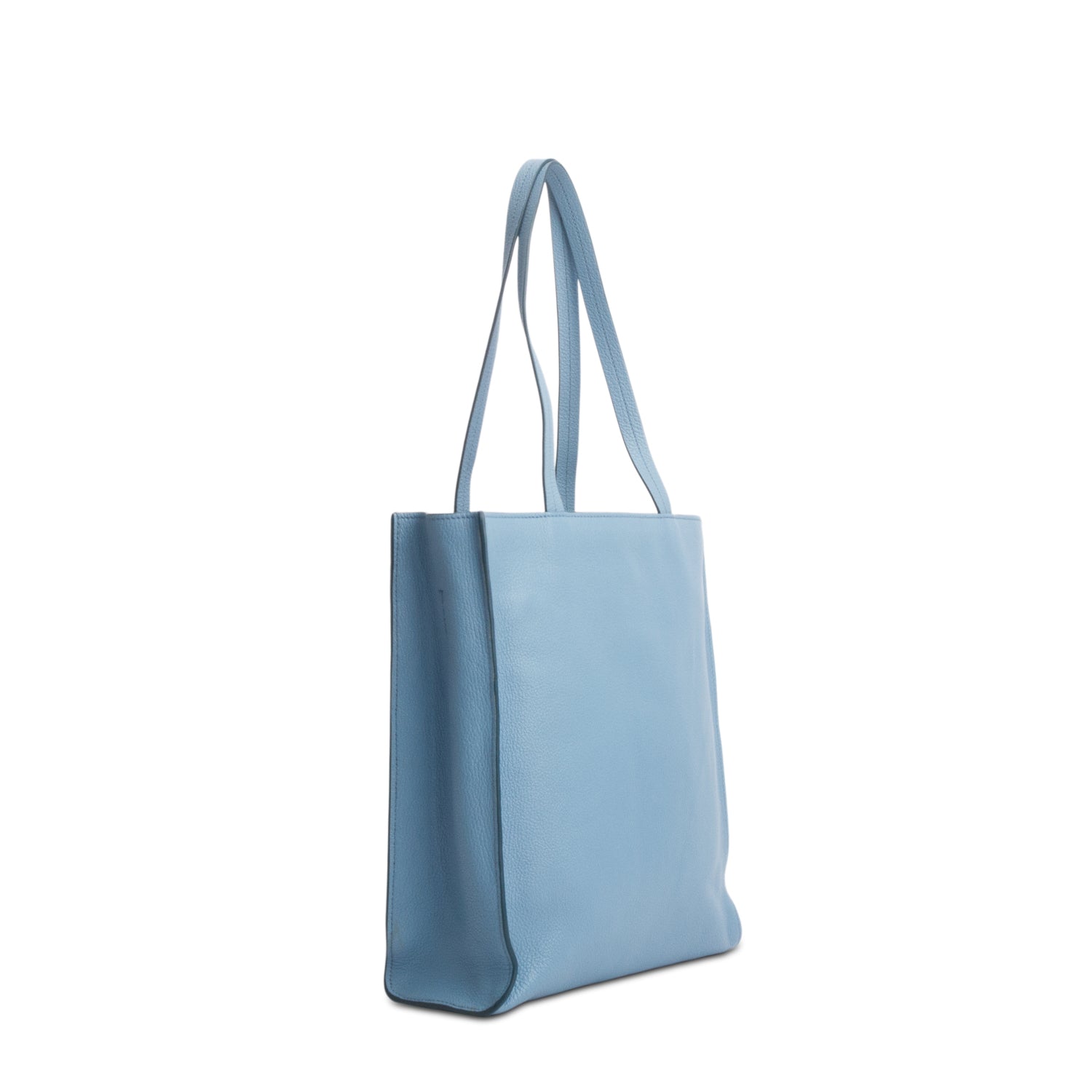 Miu Miu Bue Madras Leather Tote w/ Strap