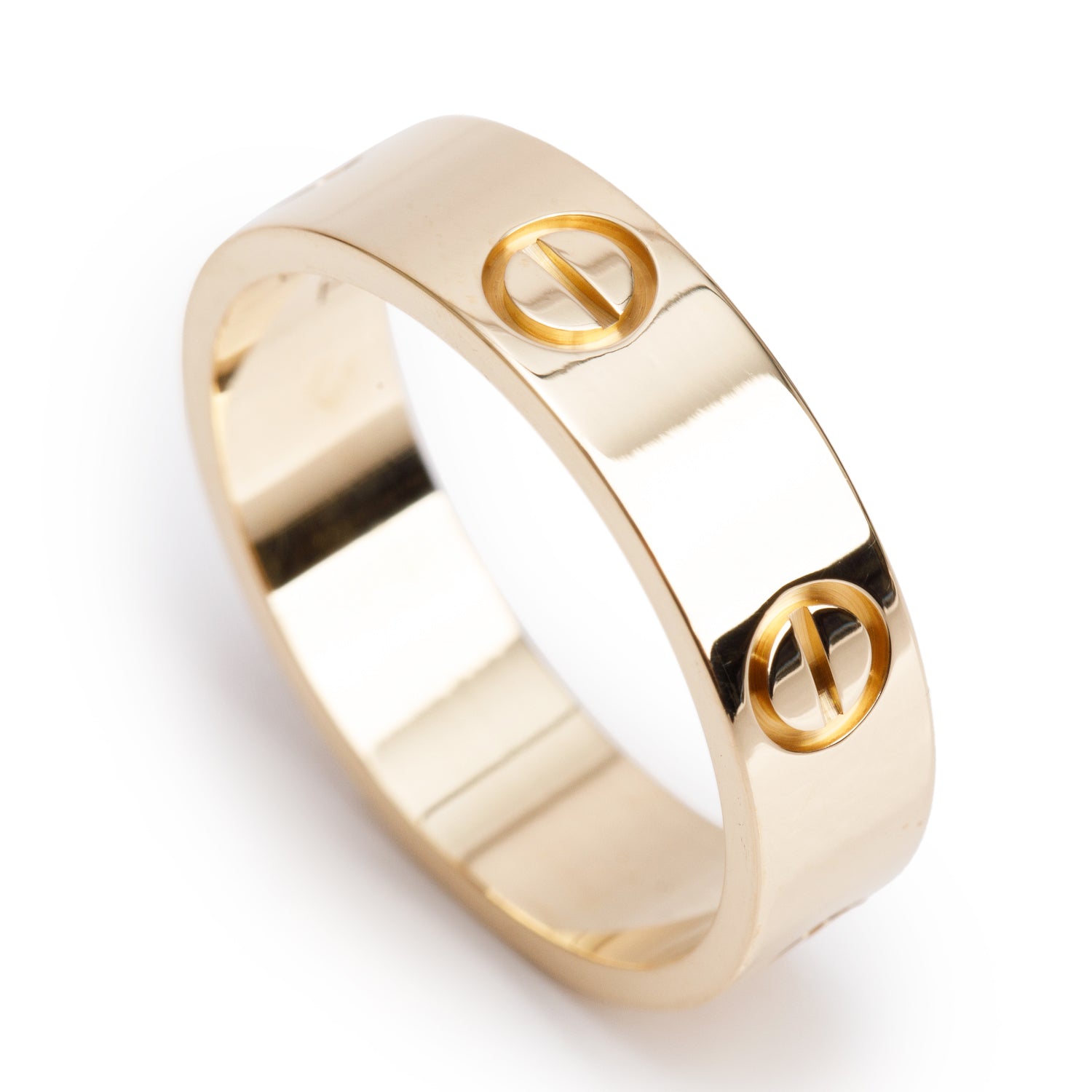 Cartier 2024 18k Yellow Gold 5.5 MM Love Ring, Classic Model, Size 58 8.25