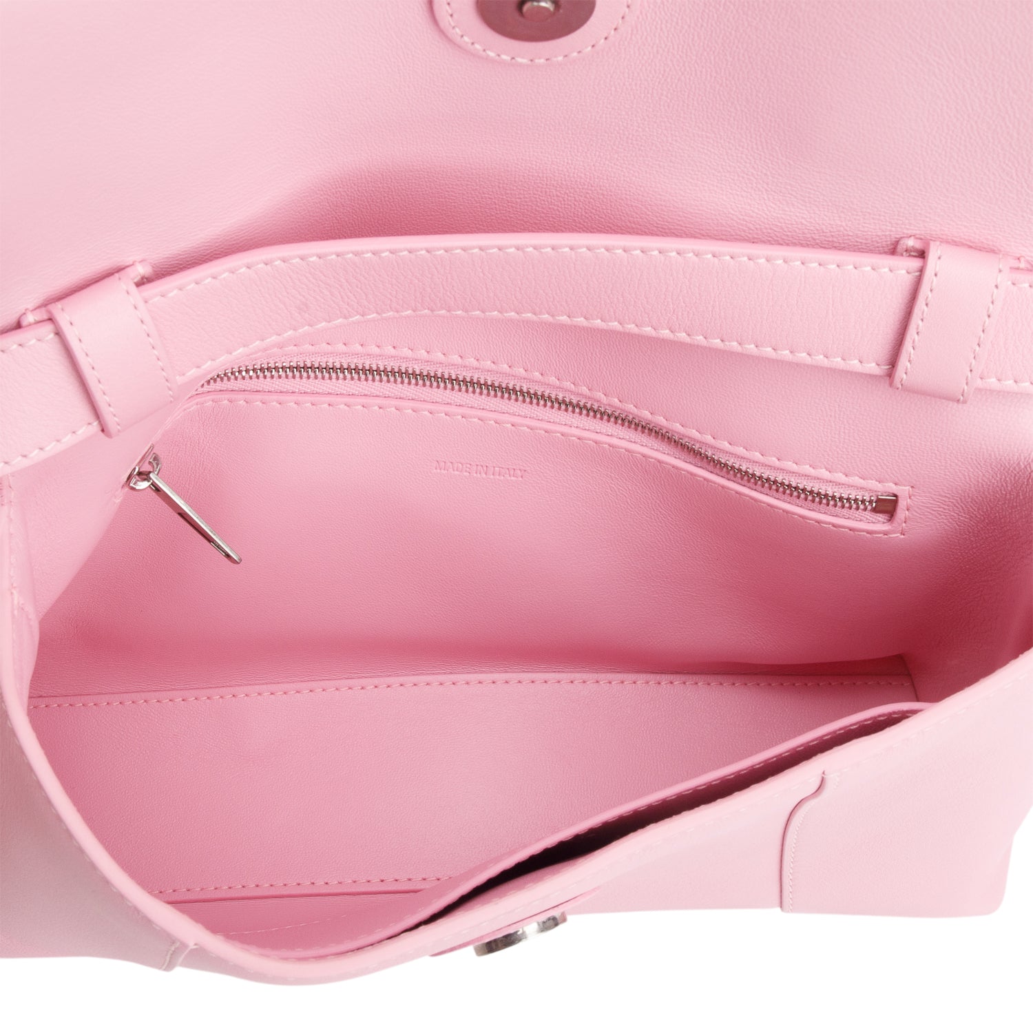 Balenciaga Pink Semi Shiny Smooth Calfskin XS Downtown Shoulder Bag