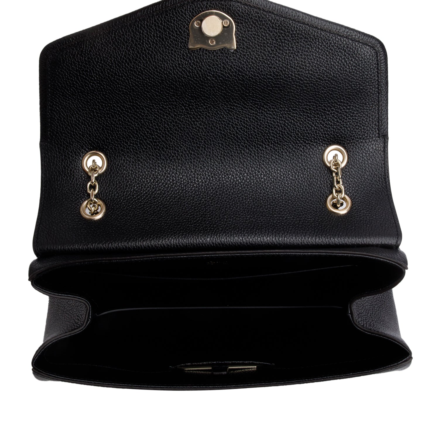 Cartier Black Calfskin Panthere Graphique Small Chain Bag w/ Box