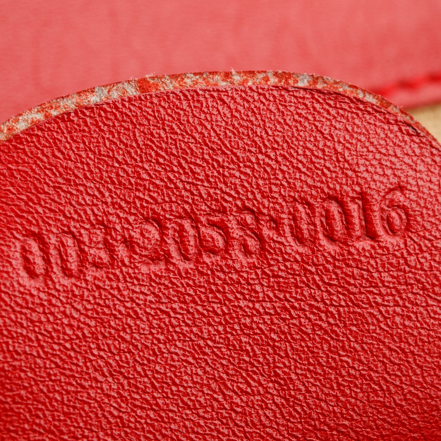 Gucci Red Glossy Calfskin Bamboo Backpack