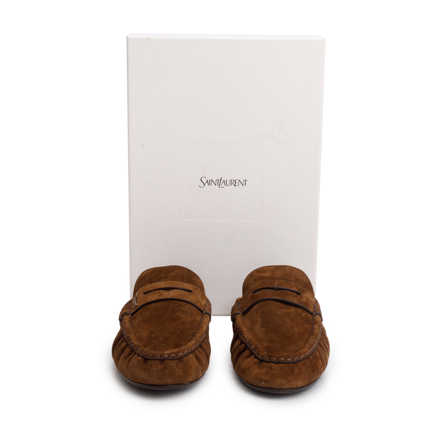 Saint Laurent 2026 Brown Suede Le Loafer Mules, Women's Size 39 w/ Box & Receipt
