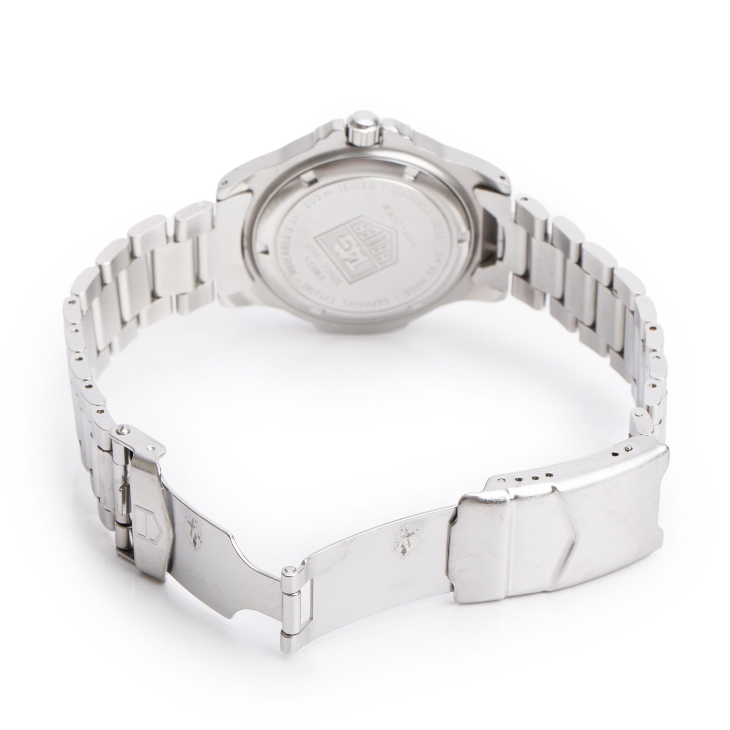 Tag Heuer Vintage Stainless Steel 4000 Series 38 MM Quartz Watch Grey Dial 999.206A