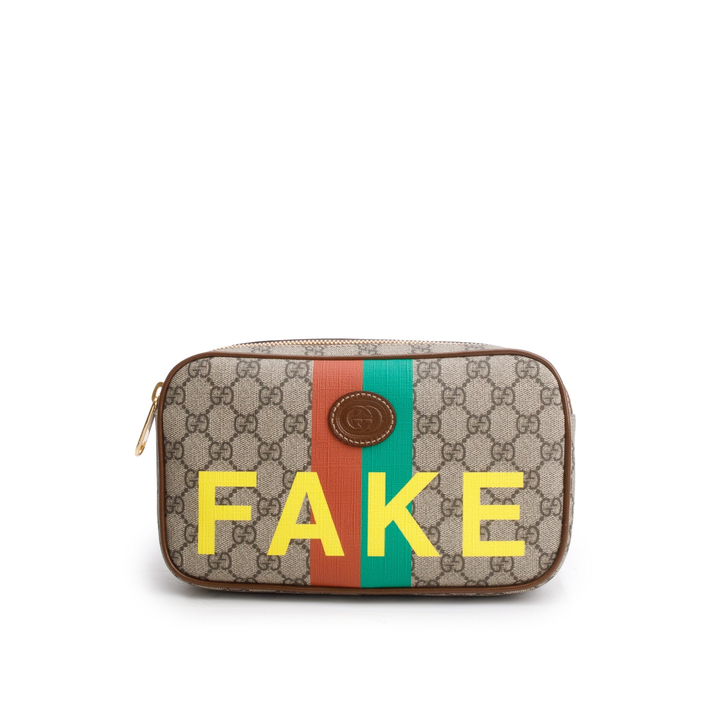 Gucci GG Supreme Monogram Azalea Calfskin Fake/Not Small Belt Bag w/ Box