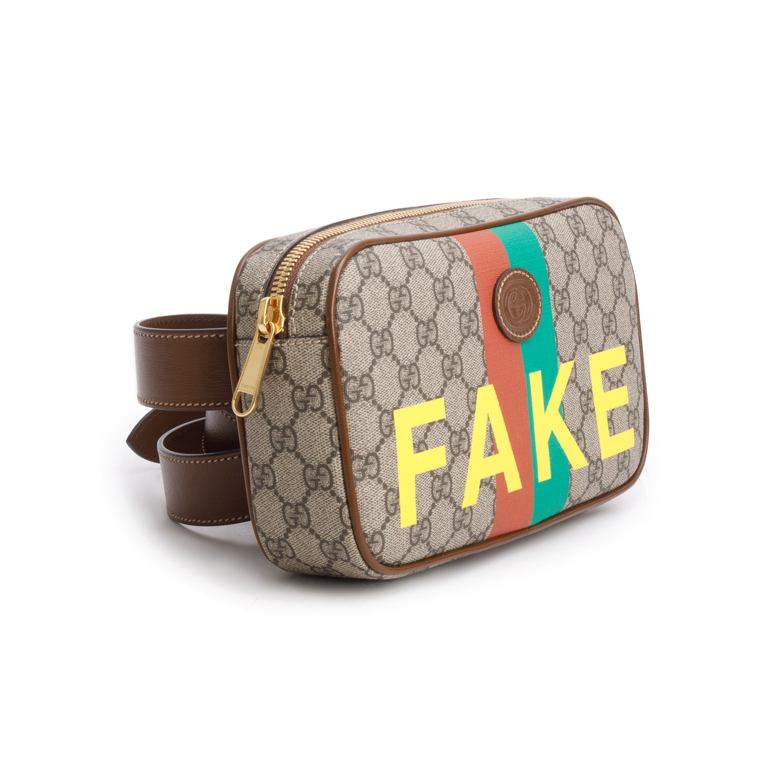 Gucci GG Supreme Monogram Azalea Calfskin Fake/Not Small Belt Bag w/ Box