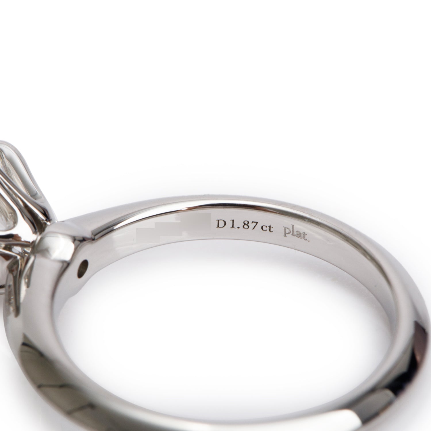 Tiffany & Co. Platinum 1.87 ct. Diamond Solitaire Engagement Ring, Size 6 w/ Box & Papers