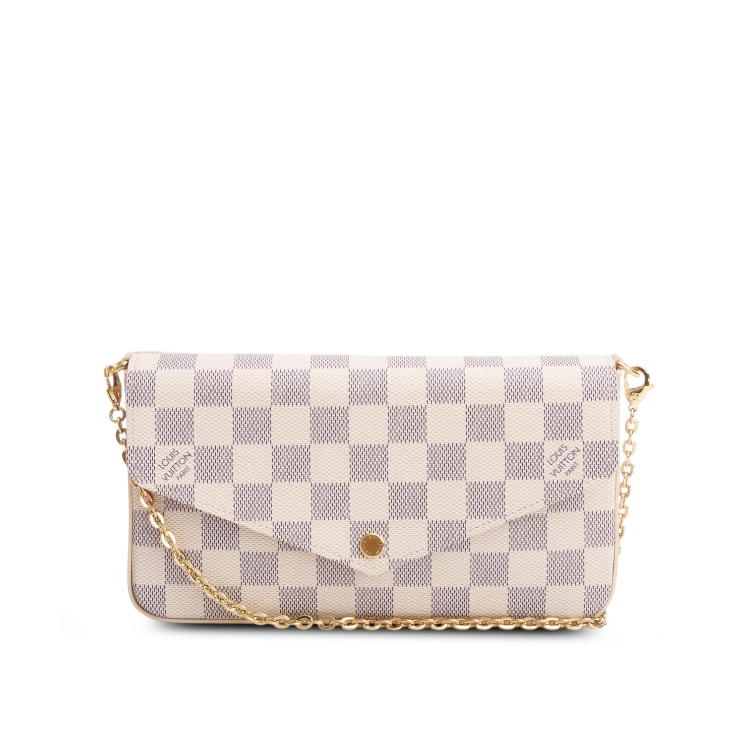 Louis Vuitton 2025 Damier Azur Felicie Pochette w/ Box & Receipt