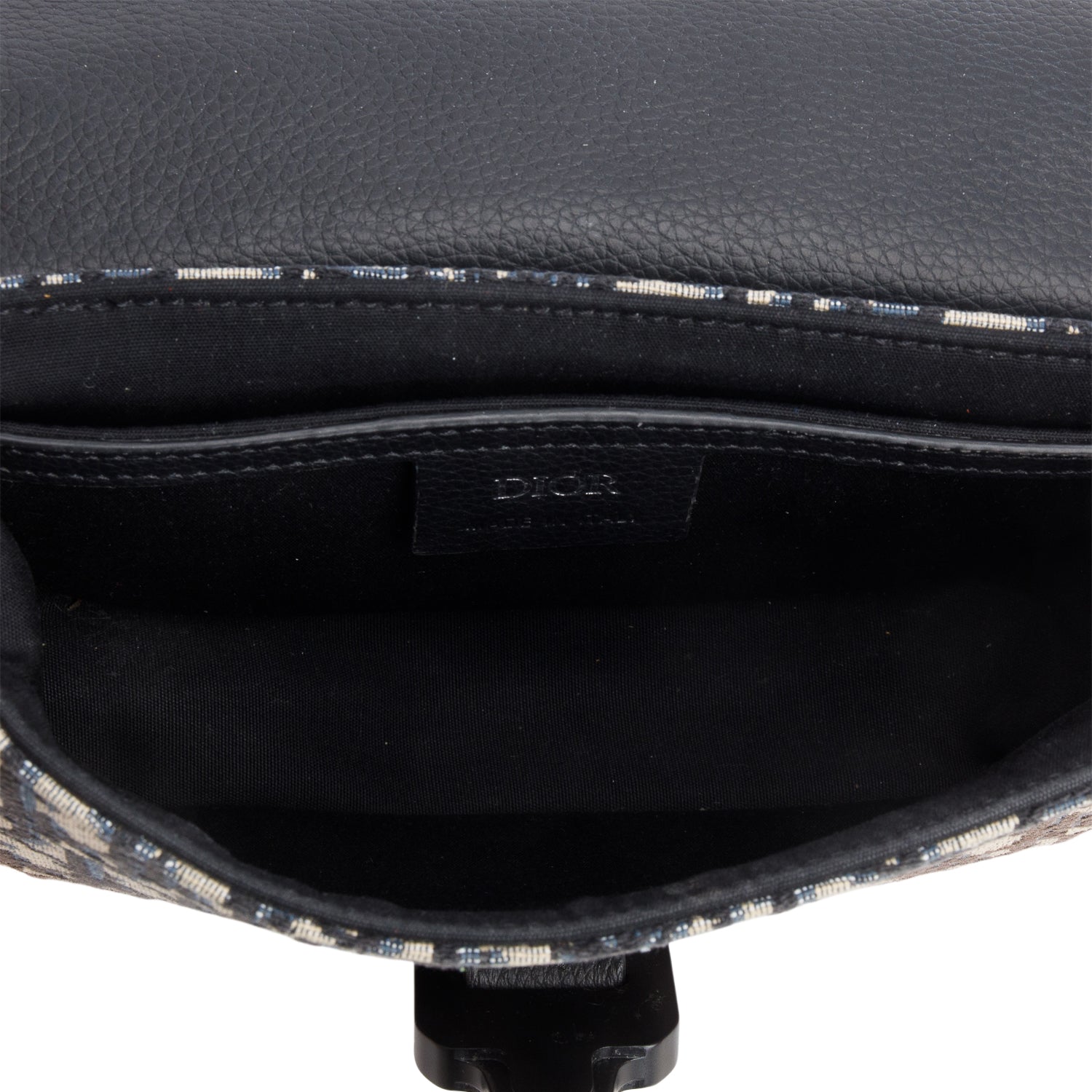 Christian Dior 2023 Grained Calfskin Oblique Mini Saddle Messenger Bag