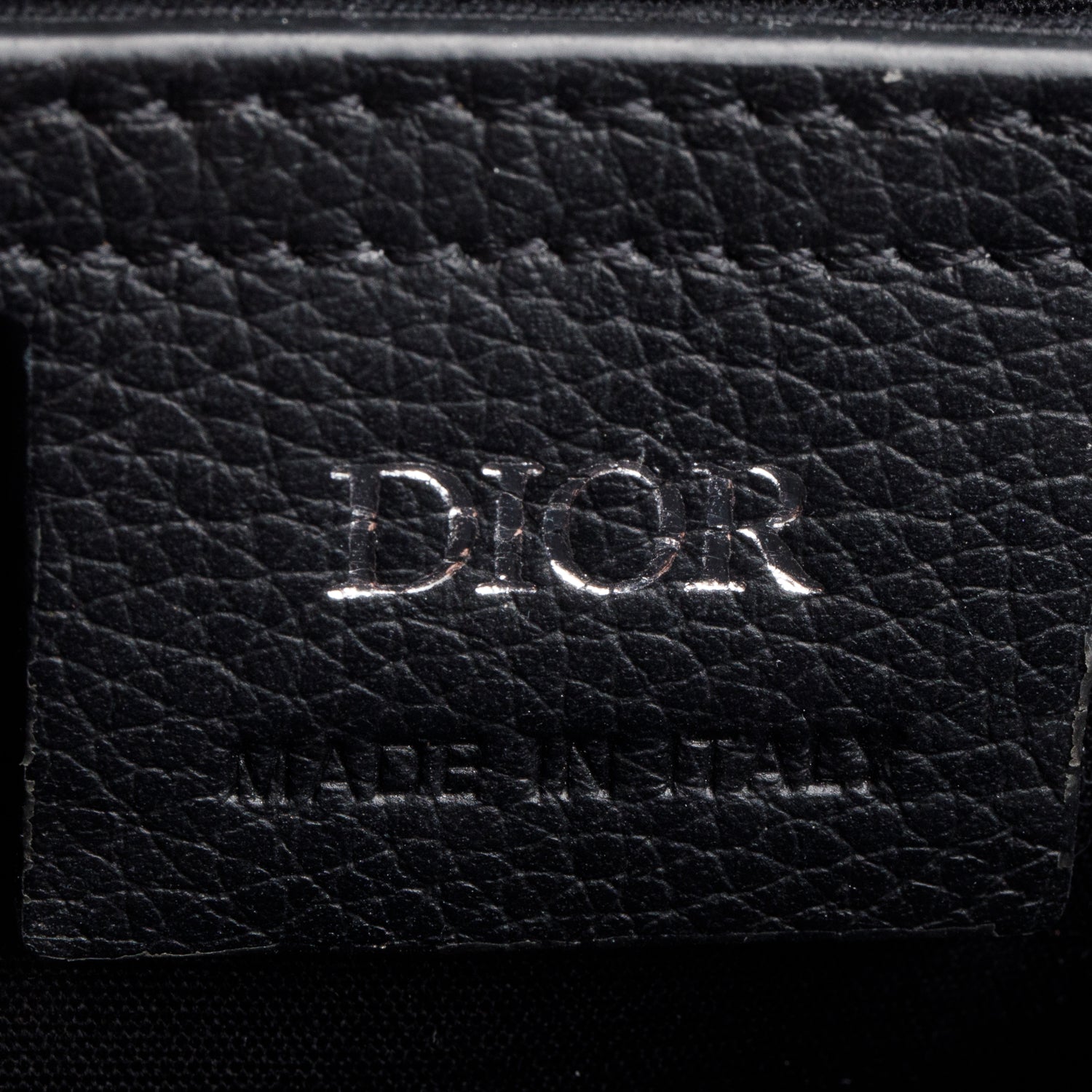 Christian Dior 2023 Grained Calfskin Oblique Mini Saddle Messenger Bag