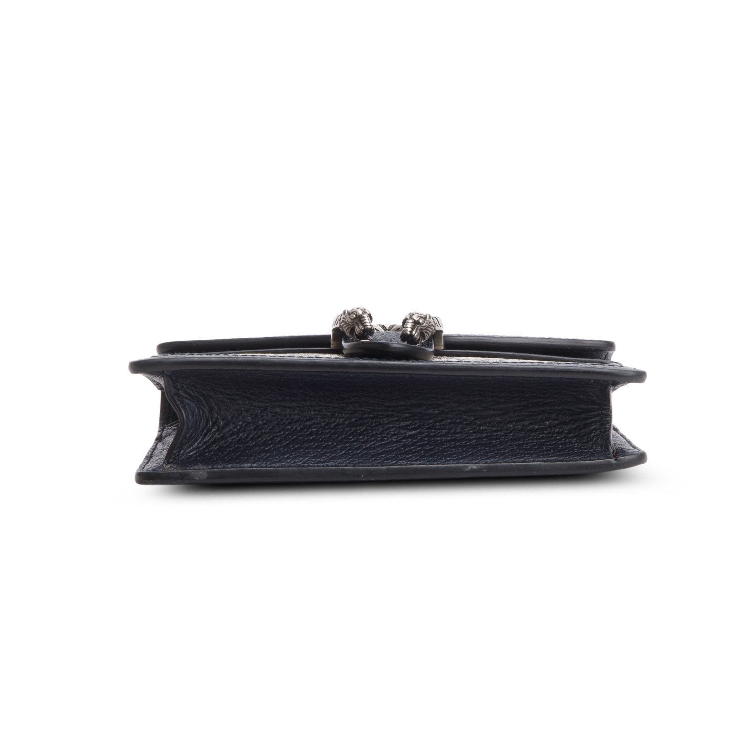 Gucci Navy GG Supreme Monogram Textured Dollar Calfskin Super Mini Dionysus