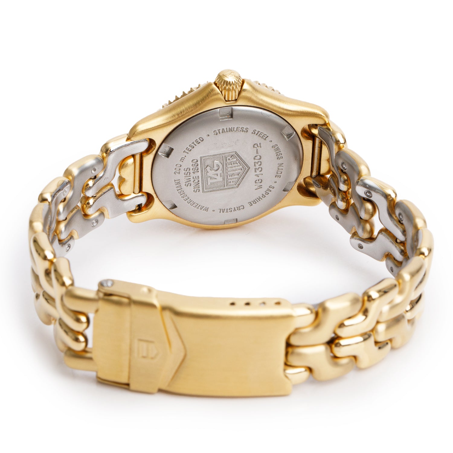 Tag Heuer Gold-Plated Stainless Steel Professional Link 28 MM Quartz Watch WG1330-2