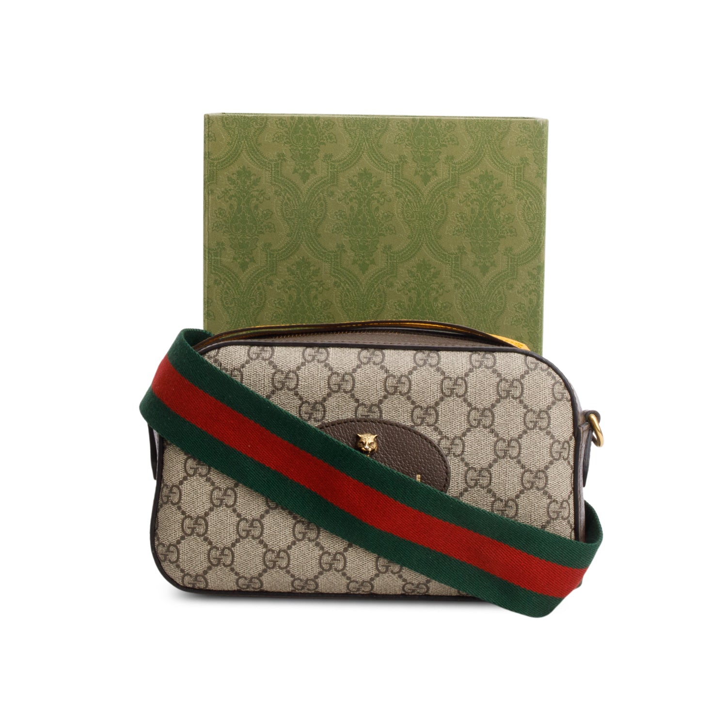 Gucci Neo Vintage GG Supreme Shoulder Bag w/ Box & Strap
