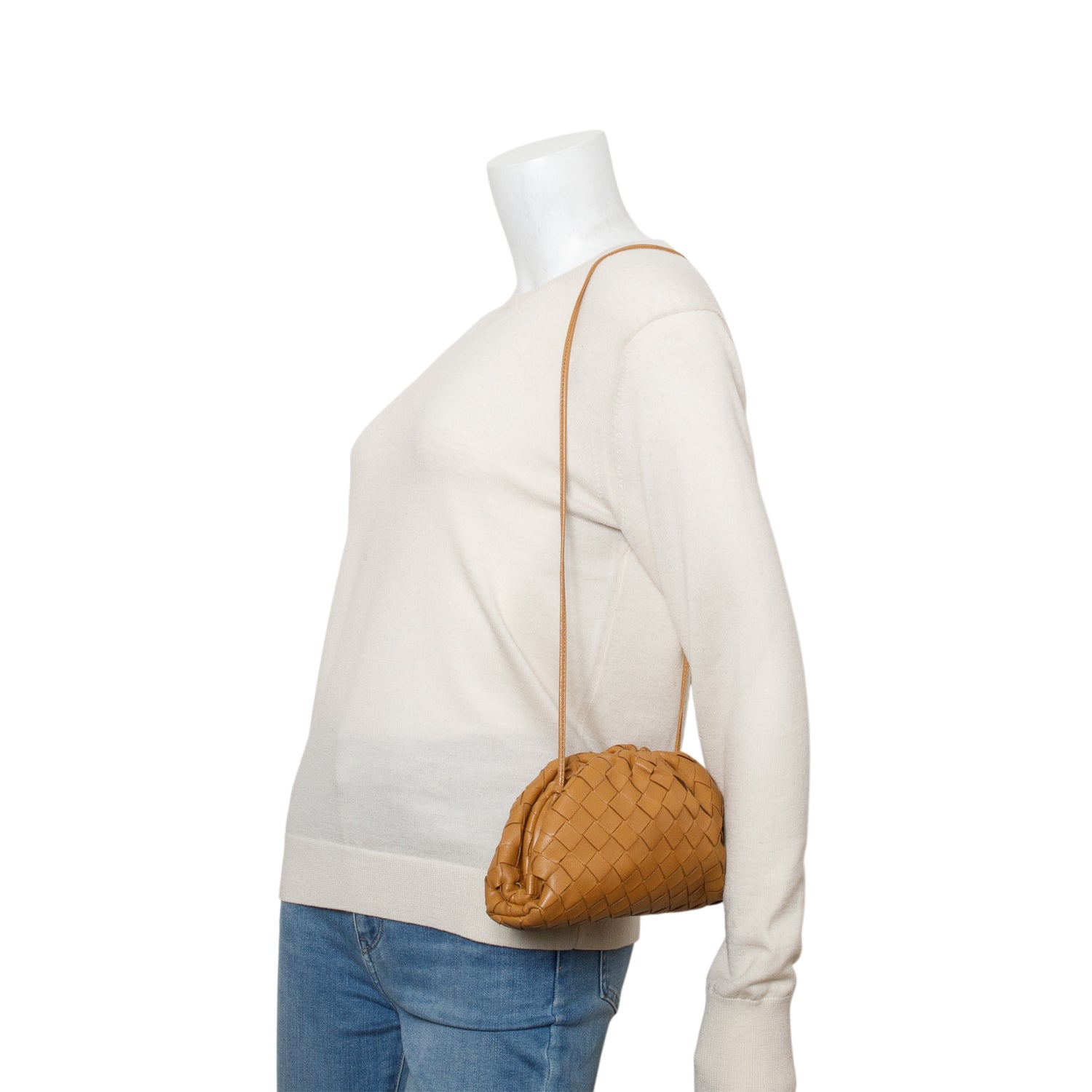 Bottega Veneta Brown Nappa Intrecciato The Mini Pouch