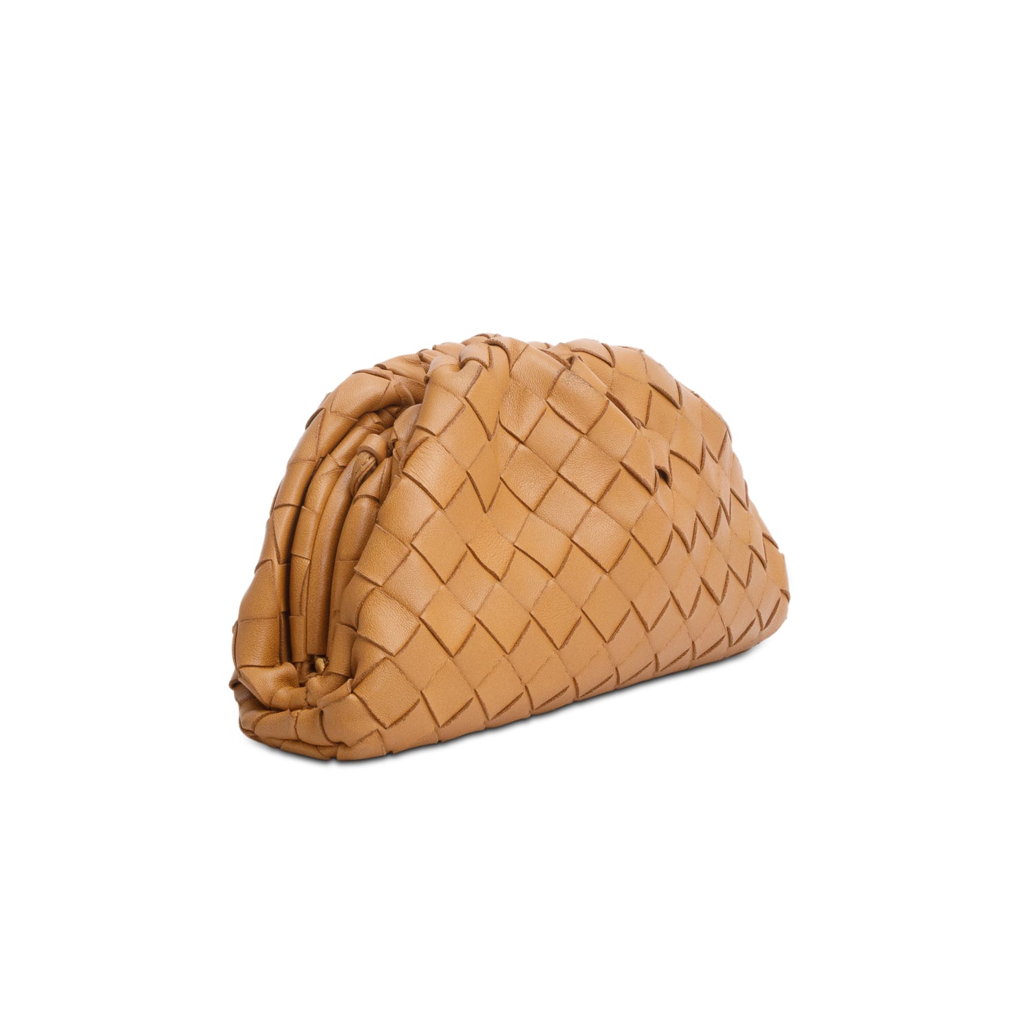 Bottega Veneta Brown Nappa Intrecciato The Mini Pouch