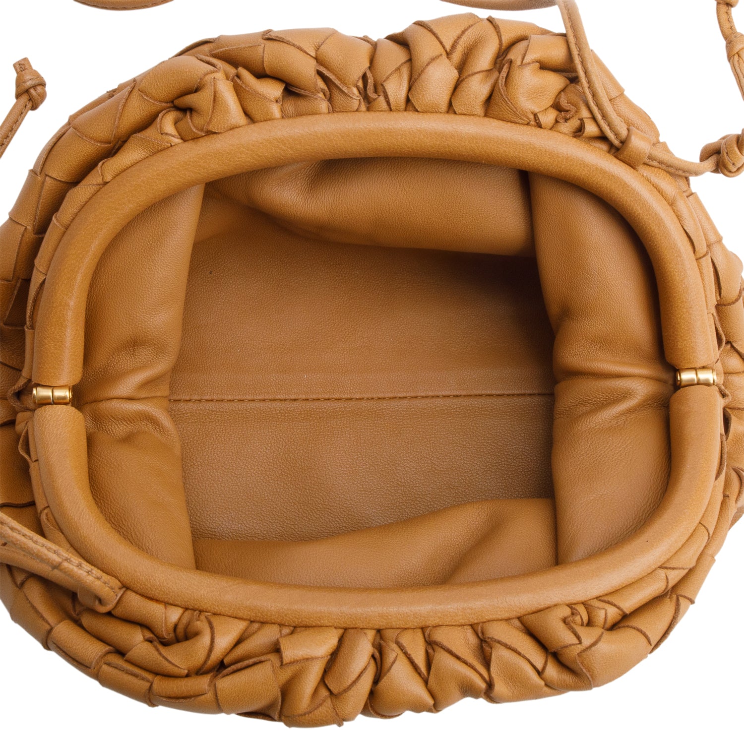 Bottega Veneta Brown Nappa Intrecciato The Mini Pouch