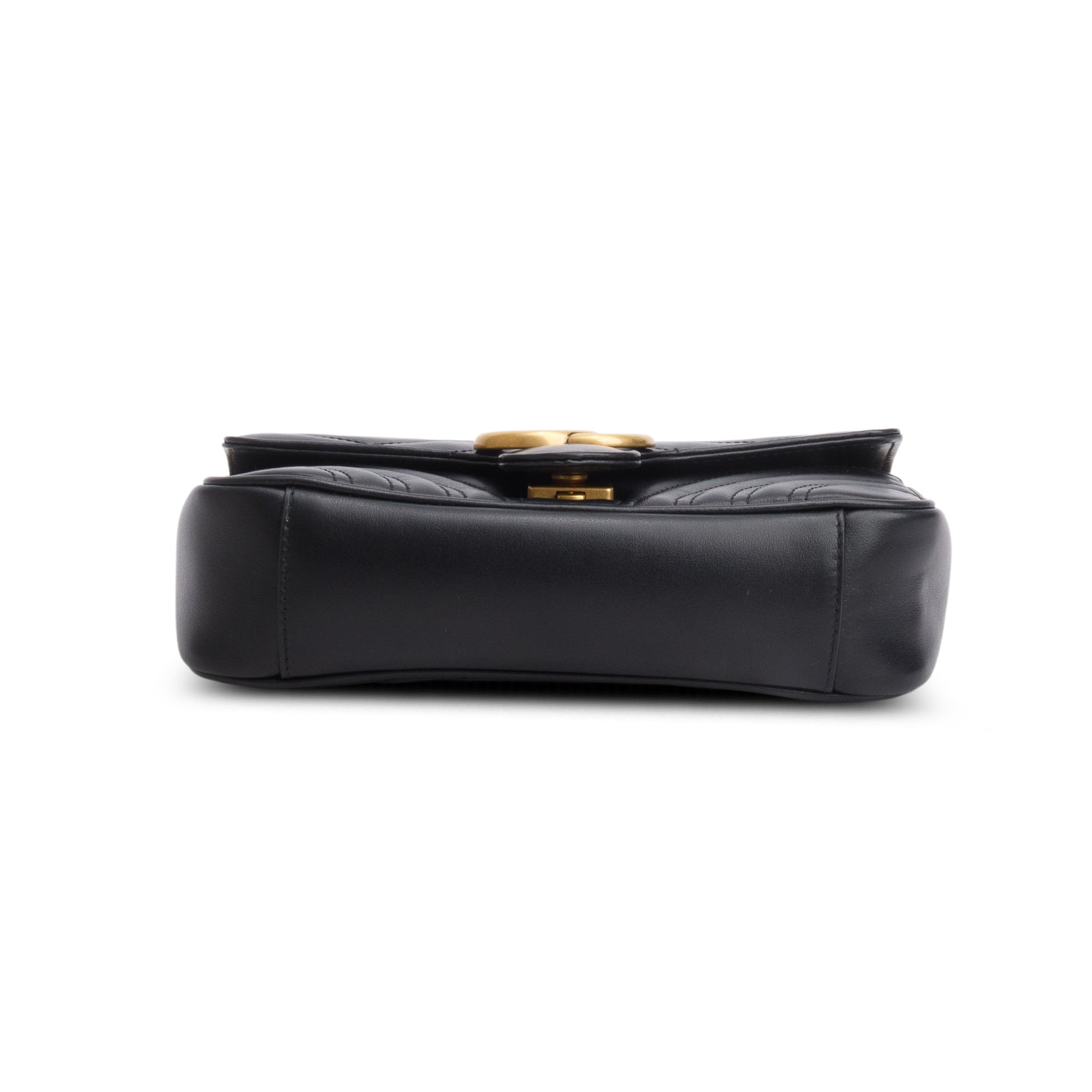 Gucci Black GG Marmont Matelasse Small Shoulder Bag w/ Box
