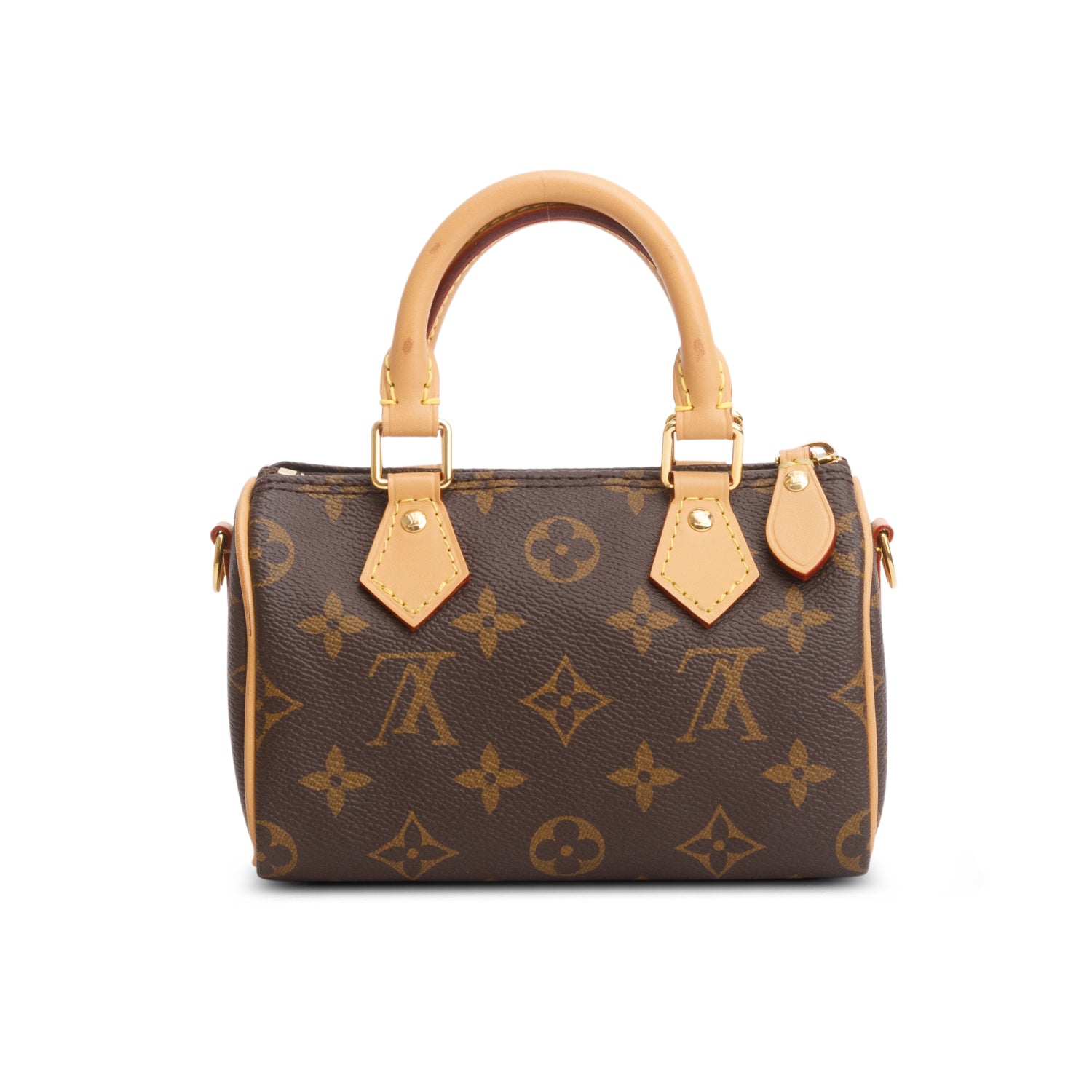 Louis Vuitton 2023 Monogram Nano Speedy Bandouliere w/ Box, Receipt & Strap