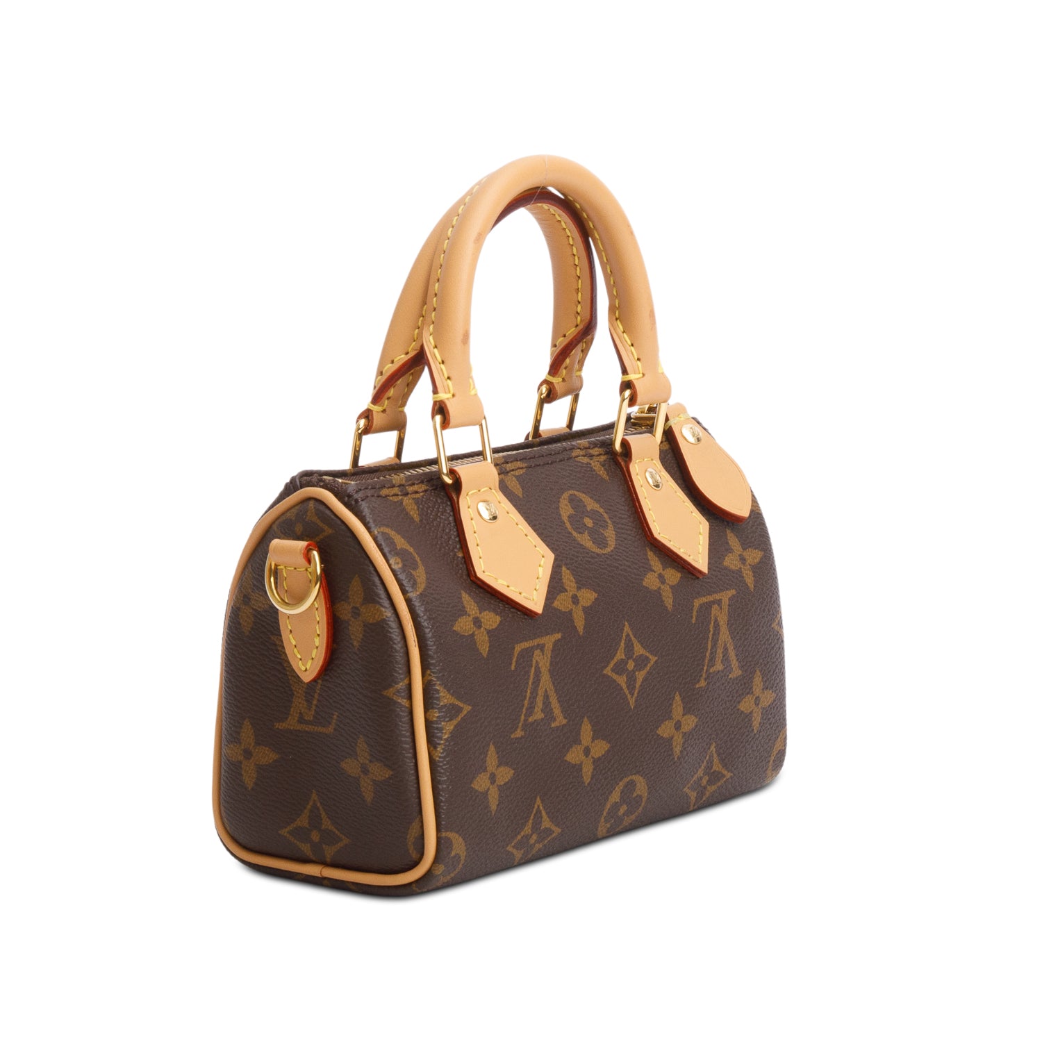 Louis Vuitton 2023 Monogram Nano Speedy Bandouliere w/ Box, Receipt & Strap