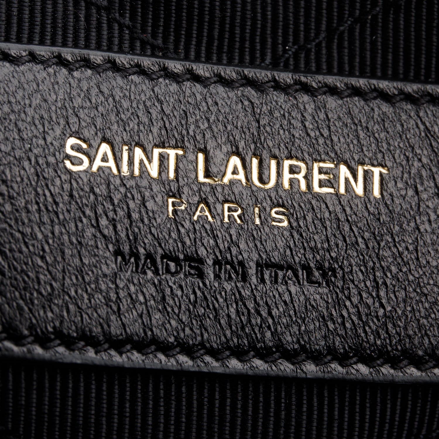 Saint Laurent Calfskin Matelasse Chevron Monogram A5 Wristlet