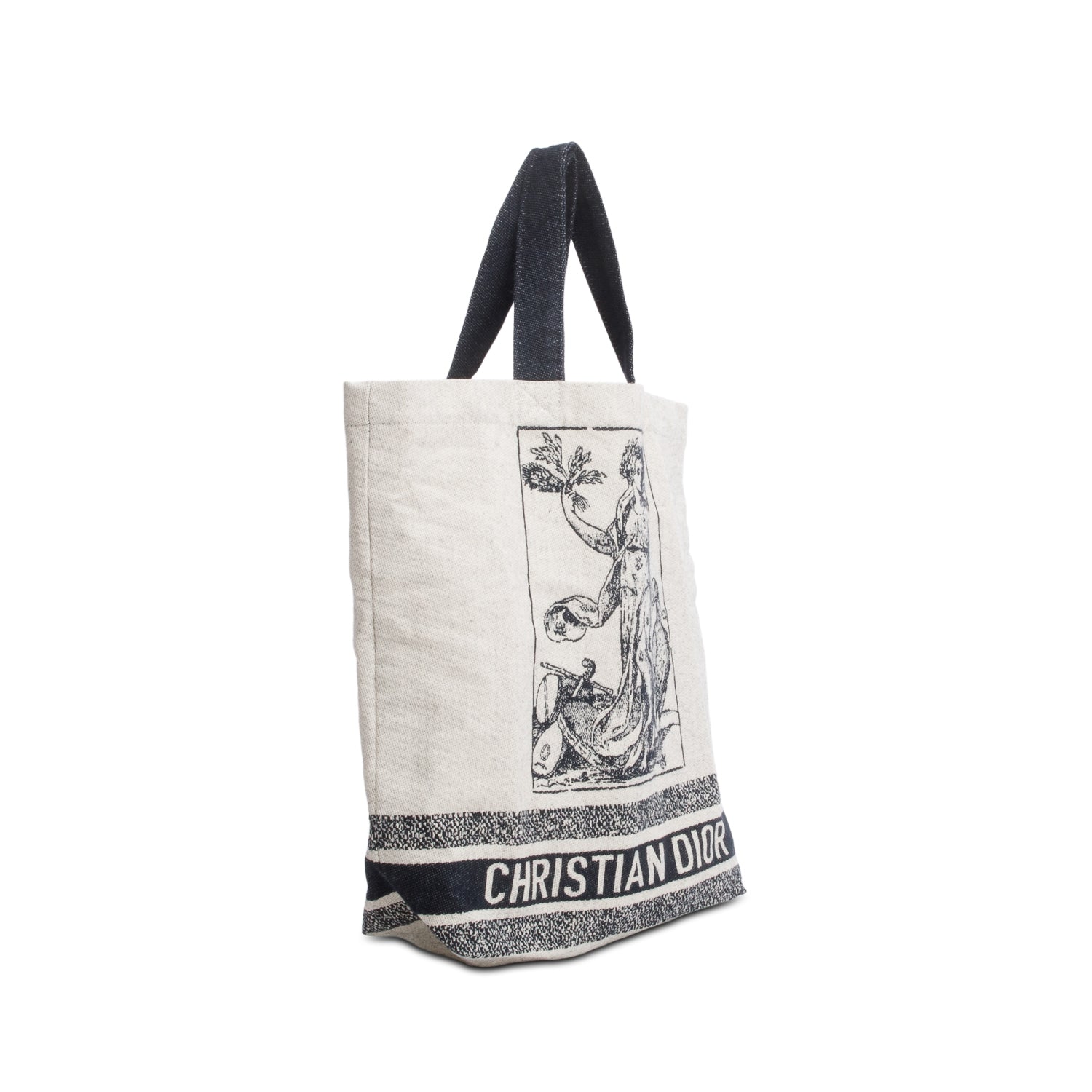 Christian Dior Beige Canvas Cruise 2021 Tote Bag
