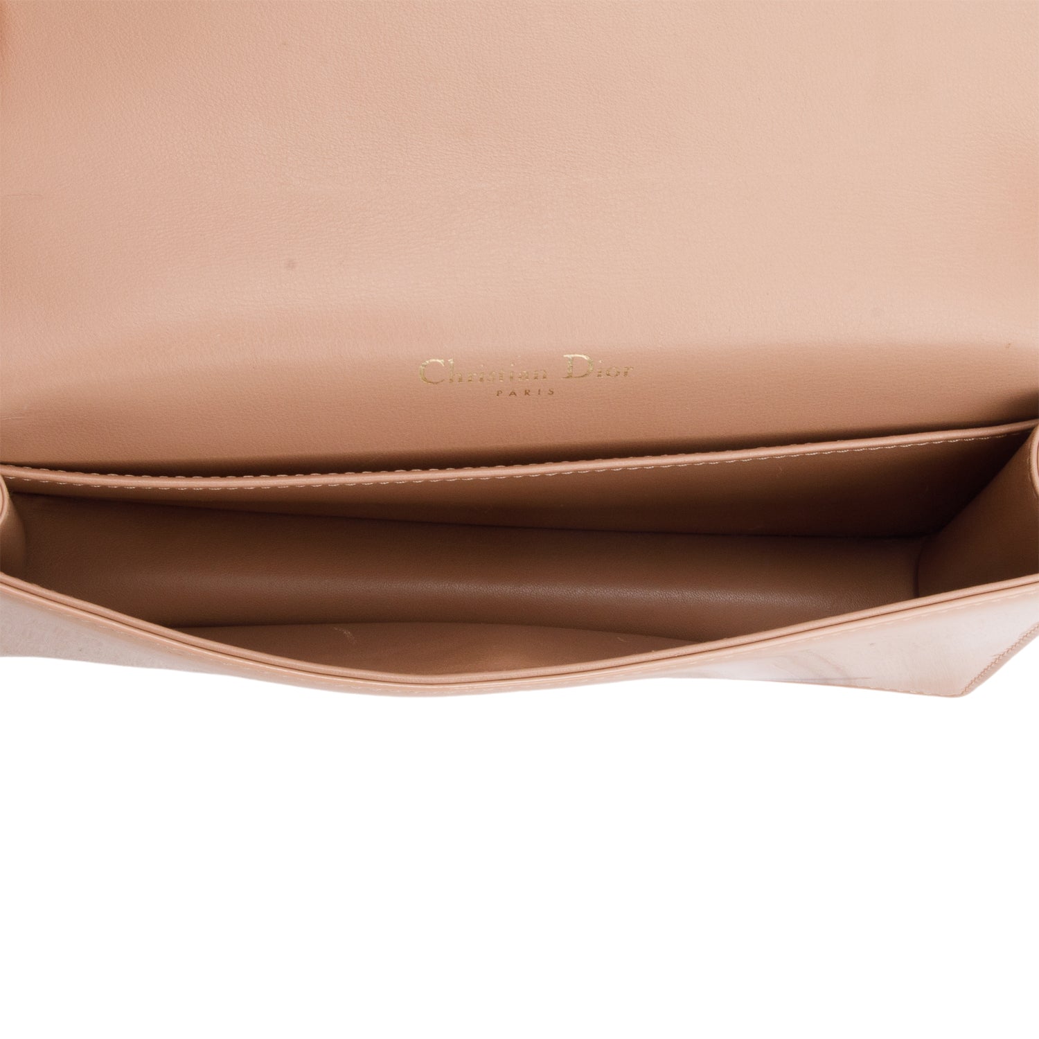 Christian Dior 2021 Pink Patent Leather Cannage Lady Dior Clutch w/ Box & Inserts