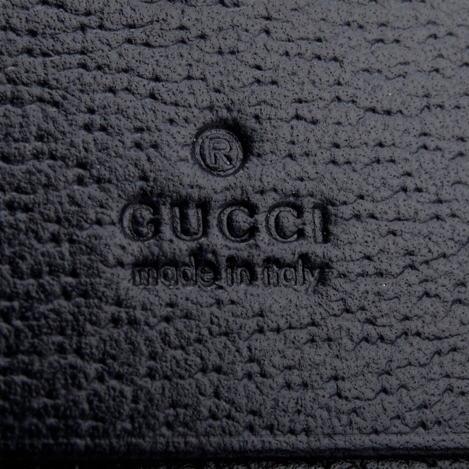 Gucci Navy GG Supreme Ophidia Textured Calfskin Web Ophidia Card Case w/ Box