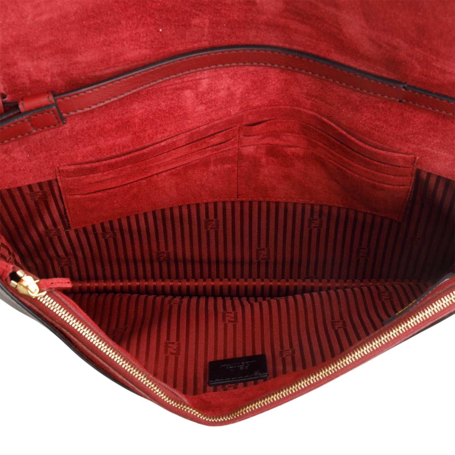 Fendi Tri-Colour Vitello 2Jours Envelope Clutch