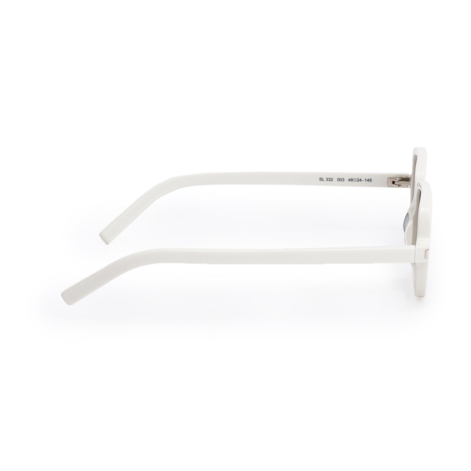 Saint Laurent SL 332 White Acetate Square Sunglasses w/ Case
