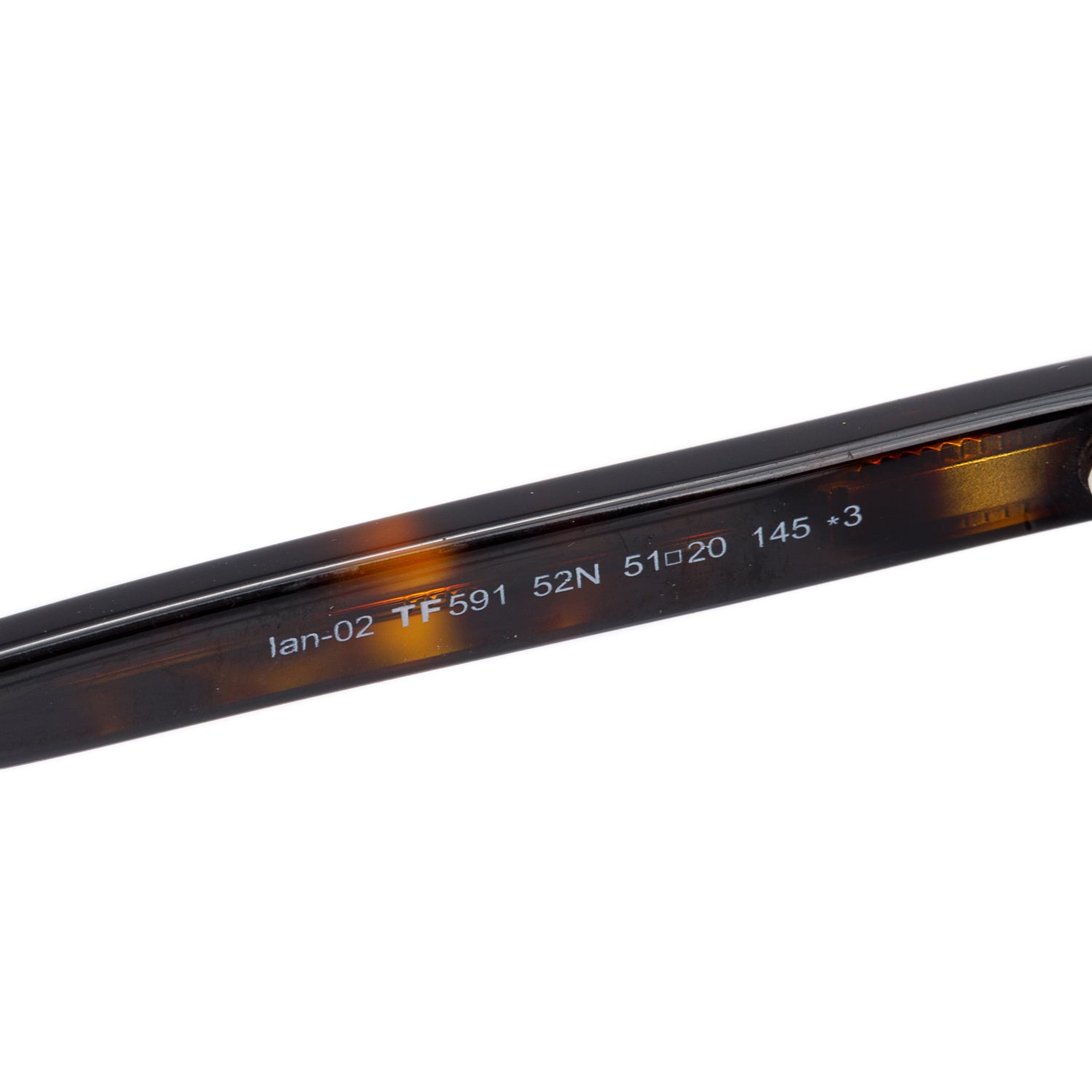 Tom Ford TF 591 Havana Ian-02 Acetate Round Sunglasses w/ Case