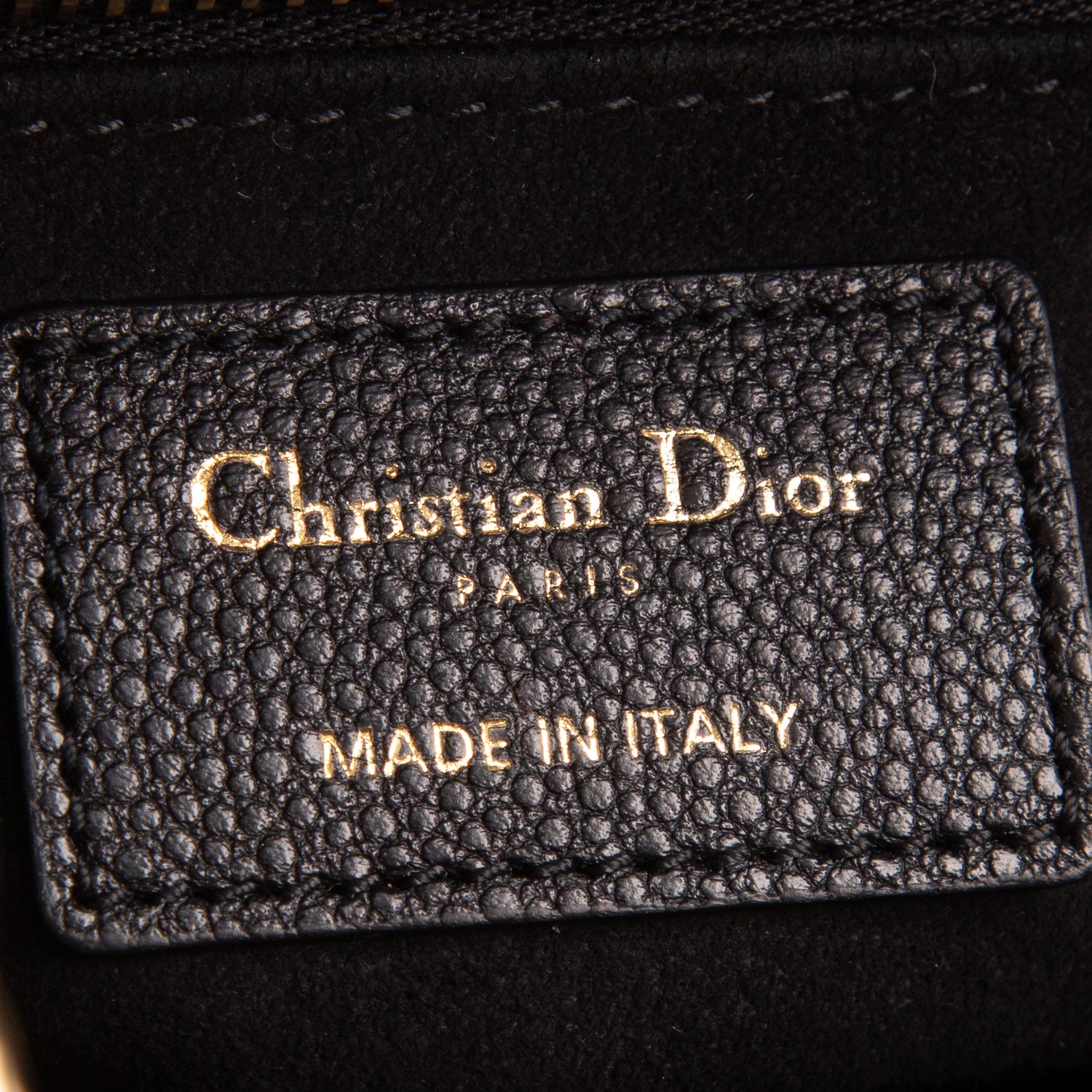 Christian Dior 2025 Black Calfskin Cannage Small My ABC Lady Dior w/ Box, Receipt & Strap