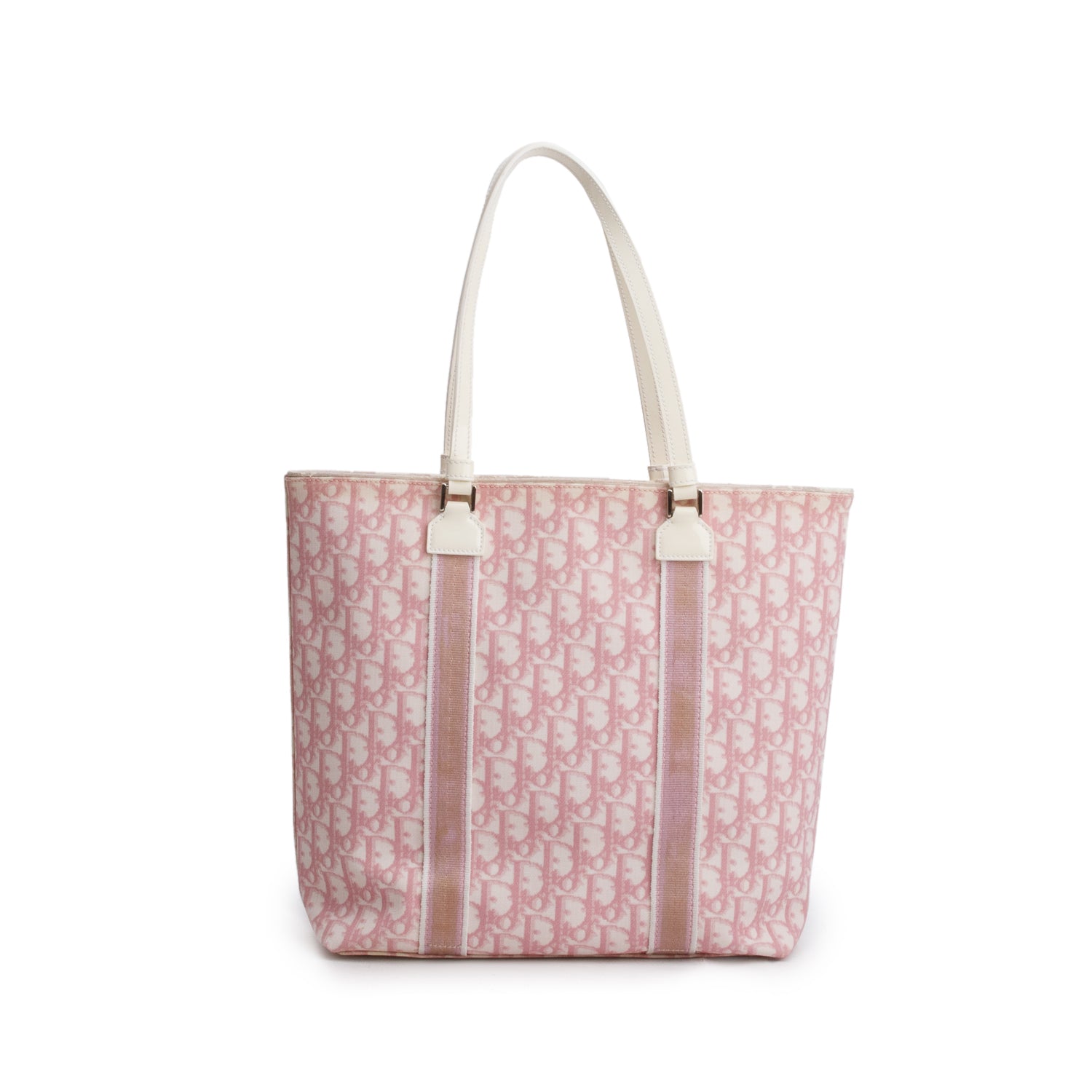 Christian Dior Pink Monogram Girly Trotter Tote Bag w/ Authenticity Card