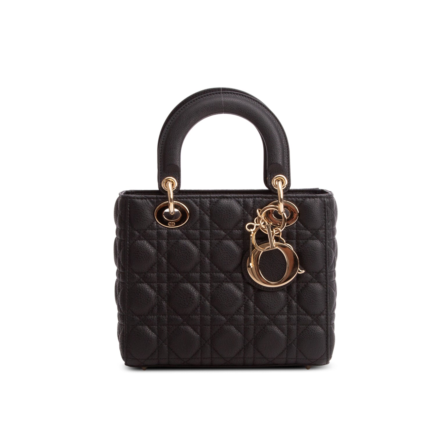 Christian Dior 2025 Black Calfskin Cannage Small My ABC Lady Dior w/ Box, Receipt & Strap