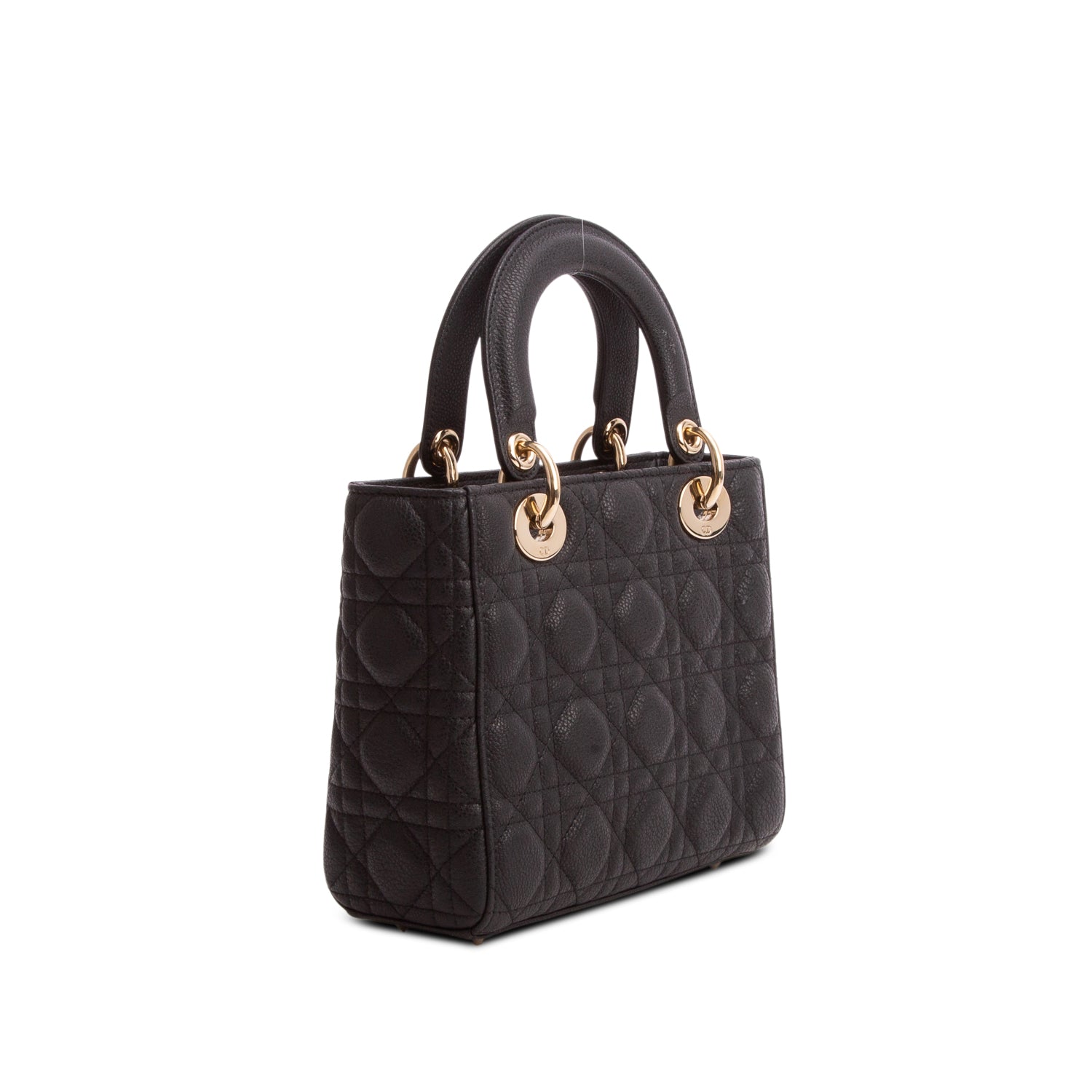 Christian Dior 2025 Black Calfskin Cannage Small My ABC Lady Dior w/ Box, Receipt & Strap
