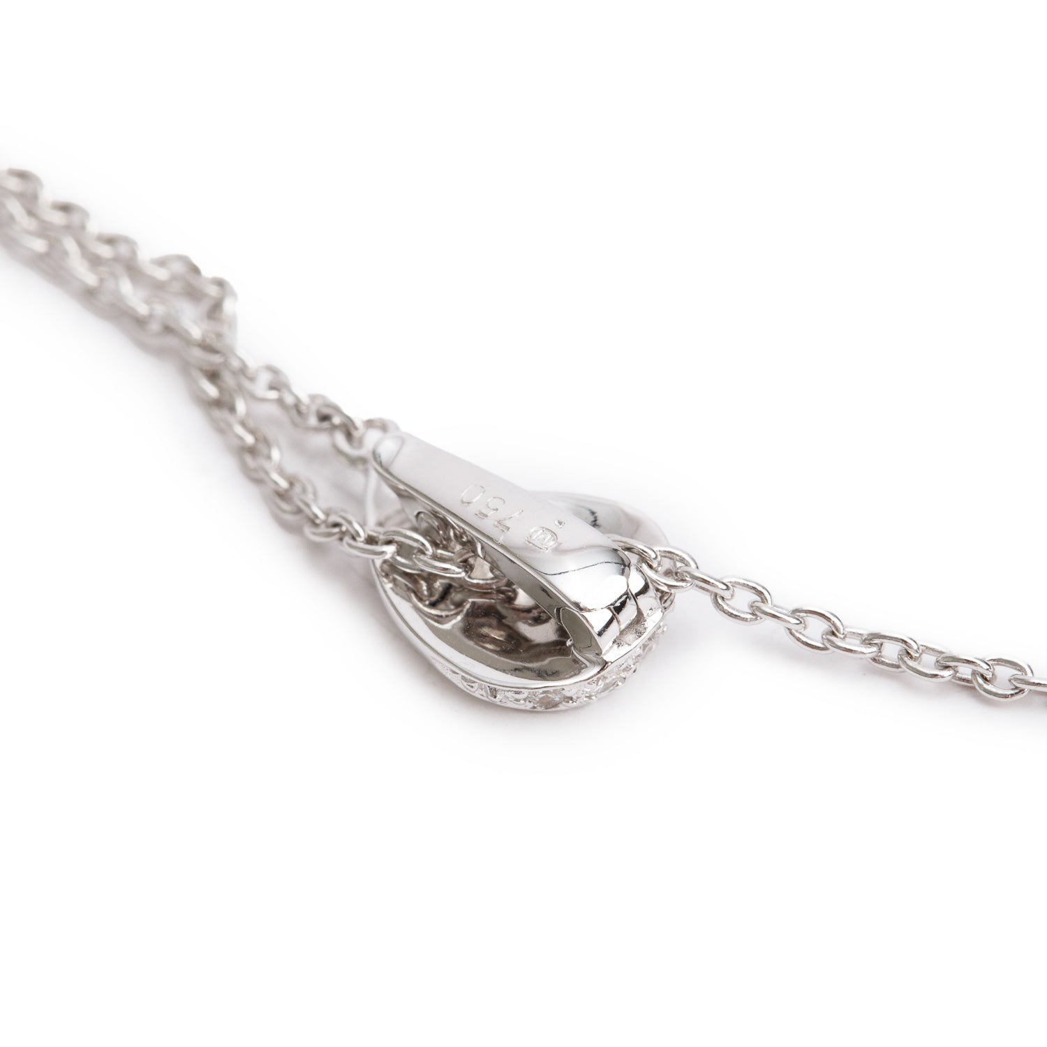 Mikimoto 18k White Gold Diamond Akoya Pearl Lariat Necklace w/ Box