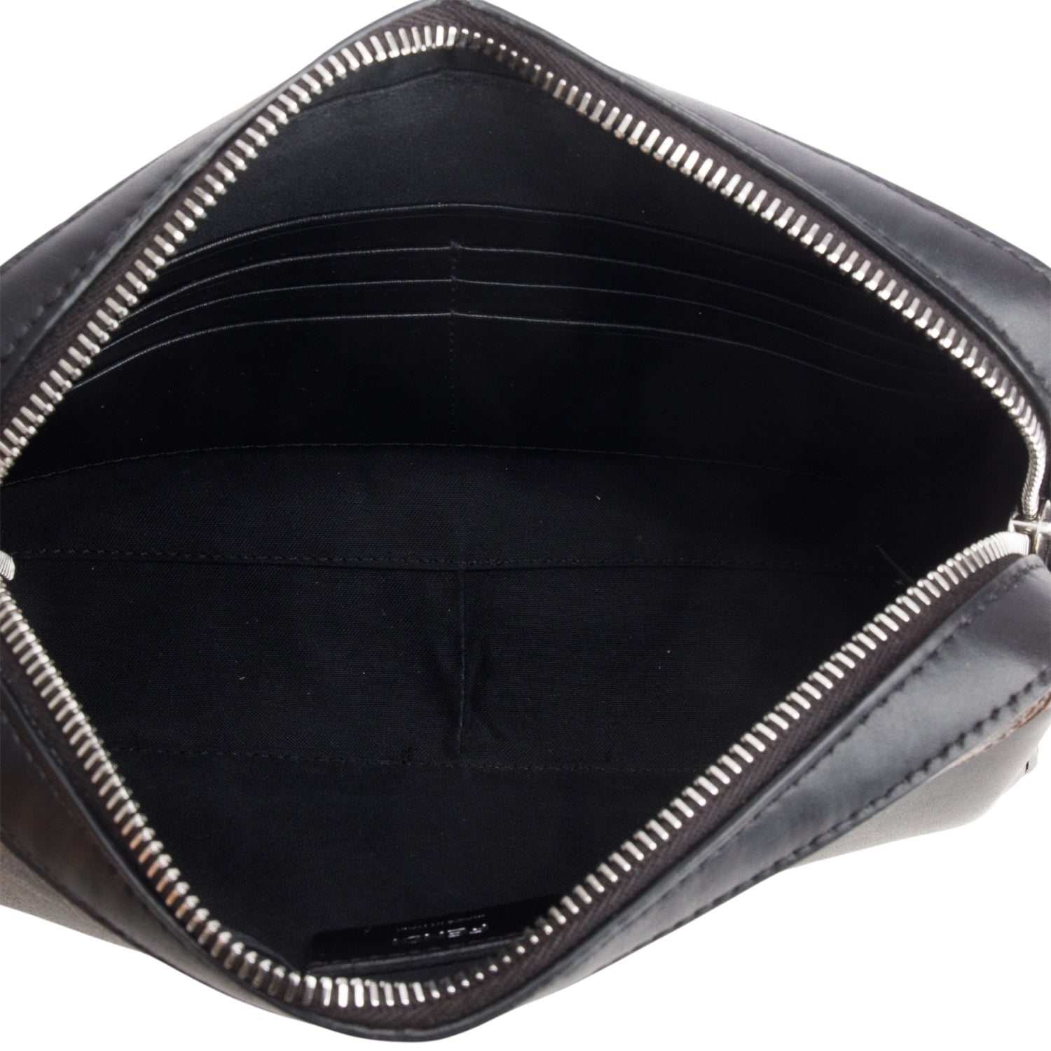 Fendi 2020 Glazed Fabric Vitello Liberty FF 1974 Diagonal Medium Camera Case w/ Box