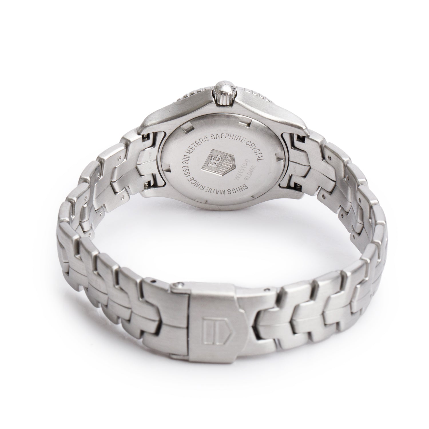Tag Heuer Stainless Steel Link 27 MM Quartz Watch Silver Dial WJ1310 w/ Box & Papers