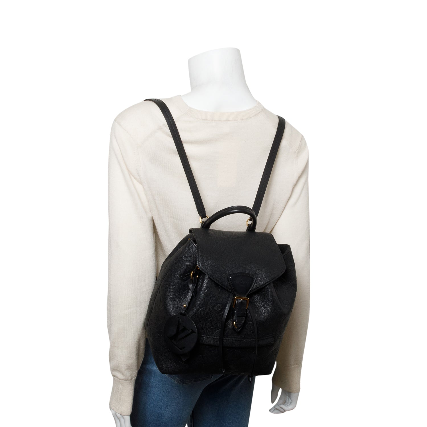 Louis Vuitton Black Monogram Empreinte Montsouris NM Backpack