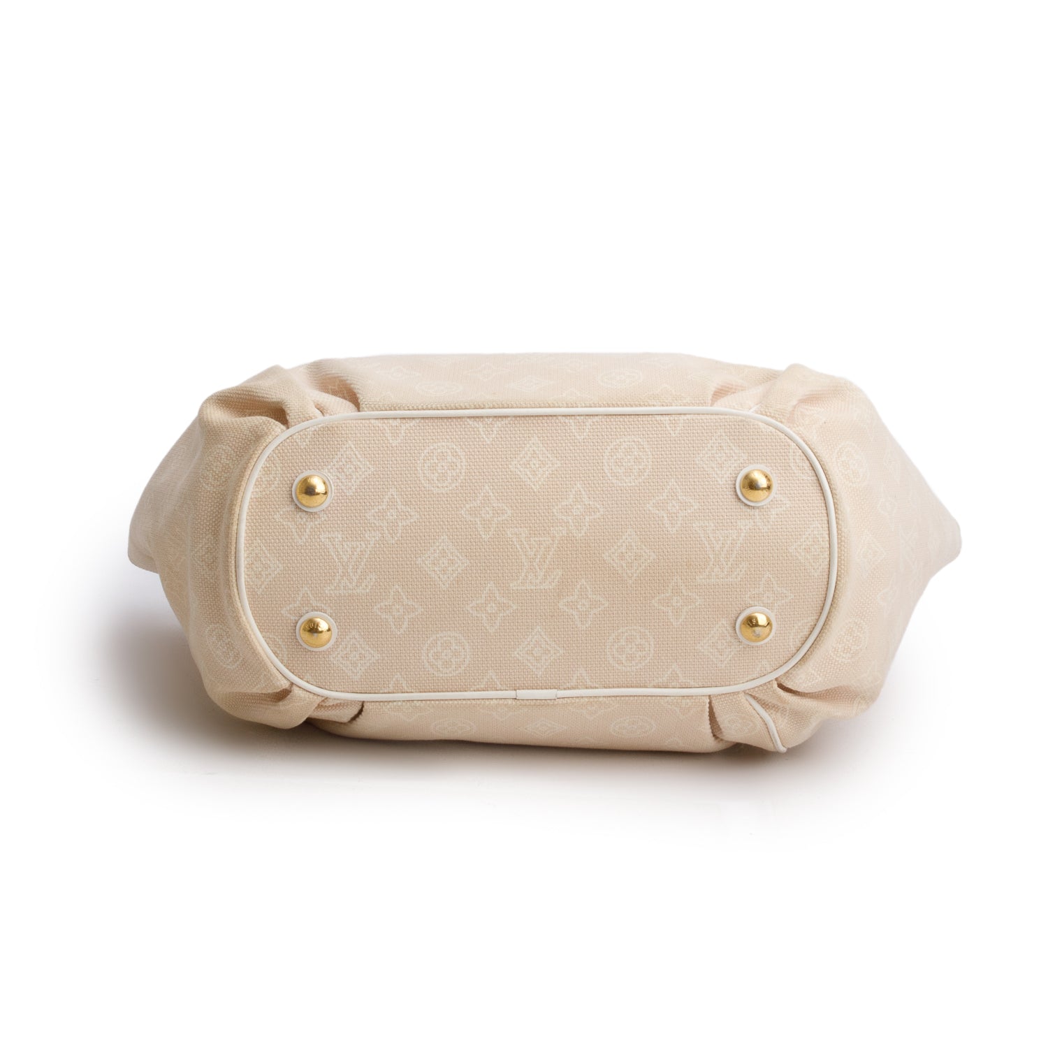 Louis Vuitton Beige Cabas Ipanema PM w/ Pouch