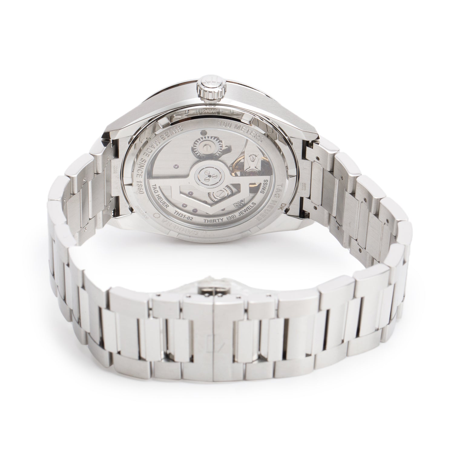 Tag Heuer 2026 Stainless Steel Carrera Day Date 41 MM Automatic Watch Black Dial WDA2111 w/ Box & Papers