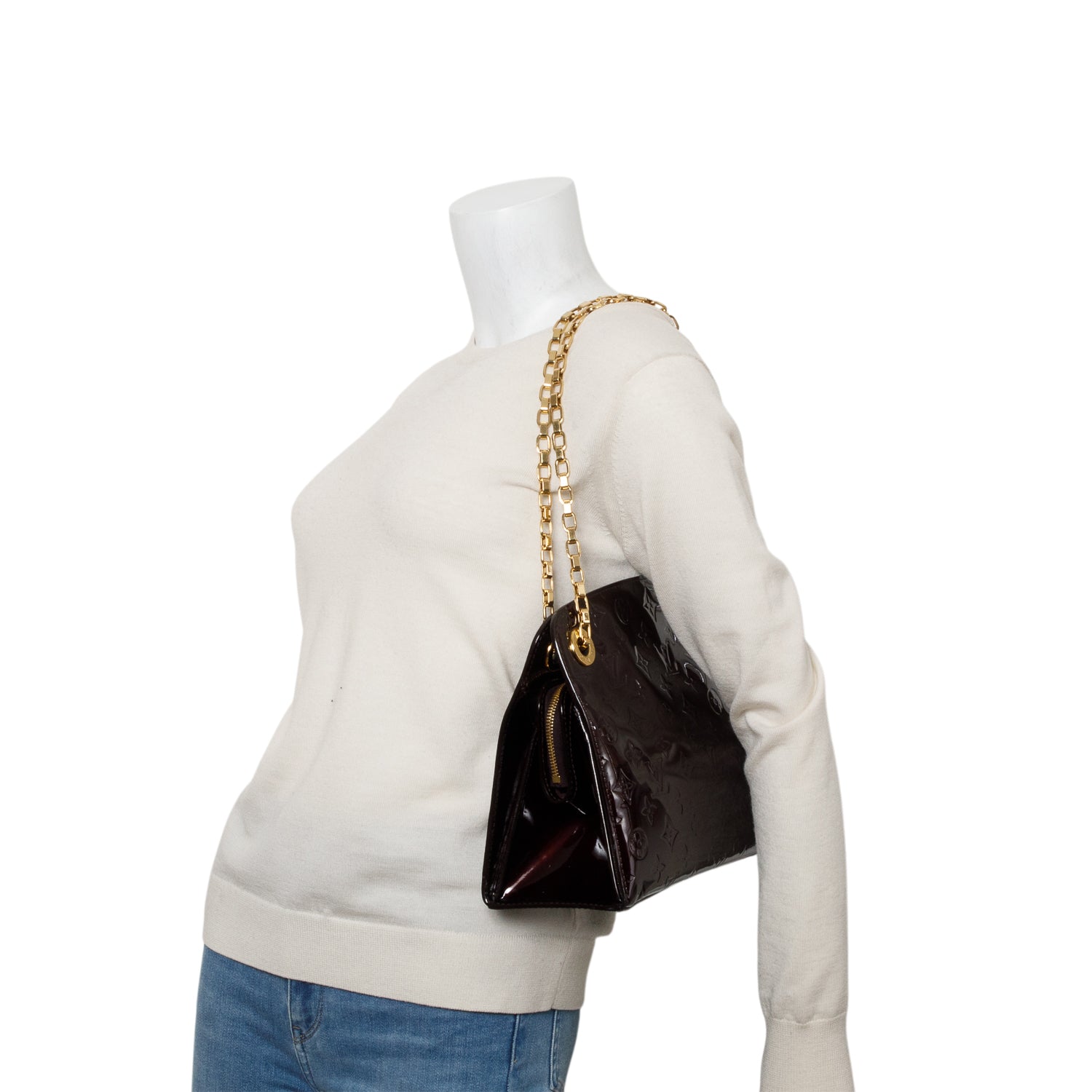Louis Vuitton Amarante Monogram Vernis Virginia MM