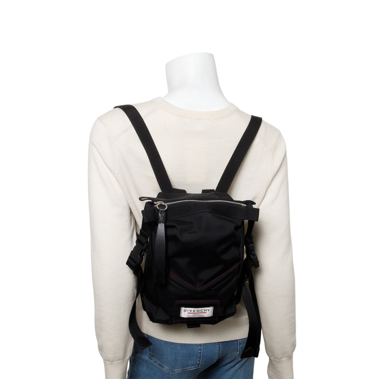 Givenchy Black Nylon Mini Downtown Backpack