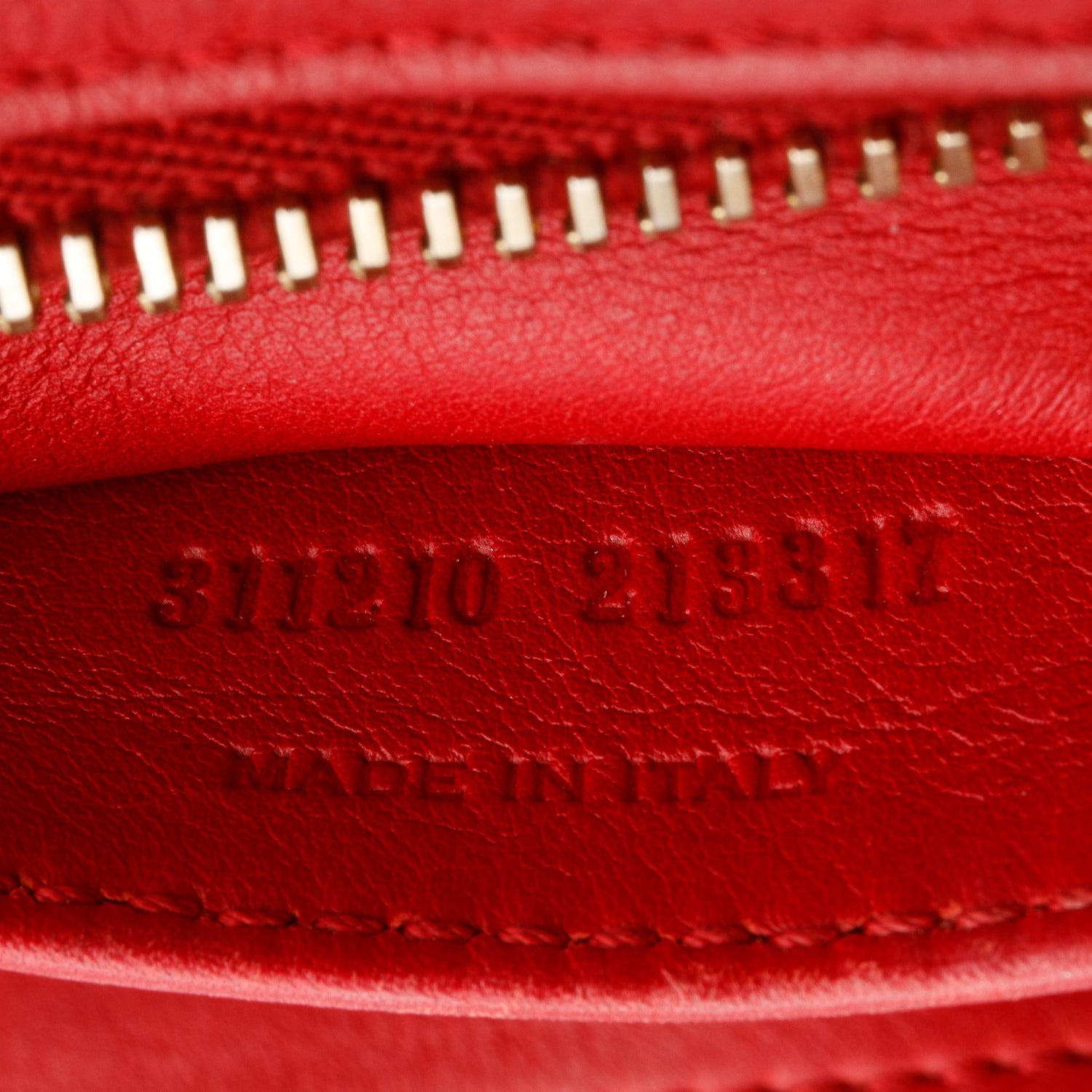 Saint Laurent Red Sheepskin Small Cabas ChYc w/ Strap