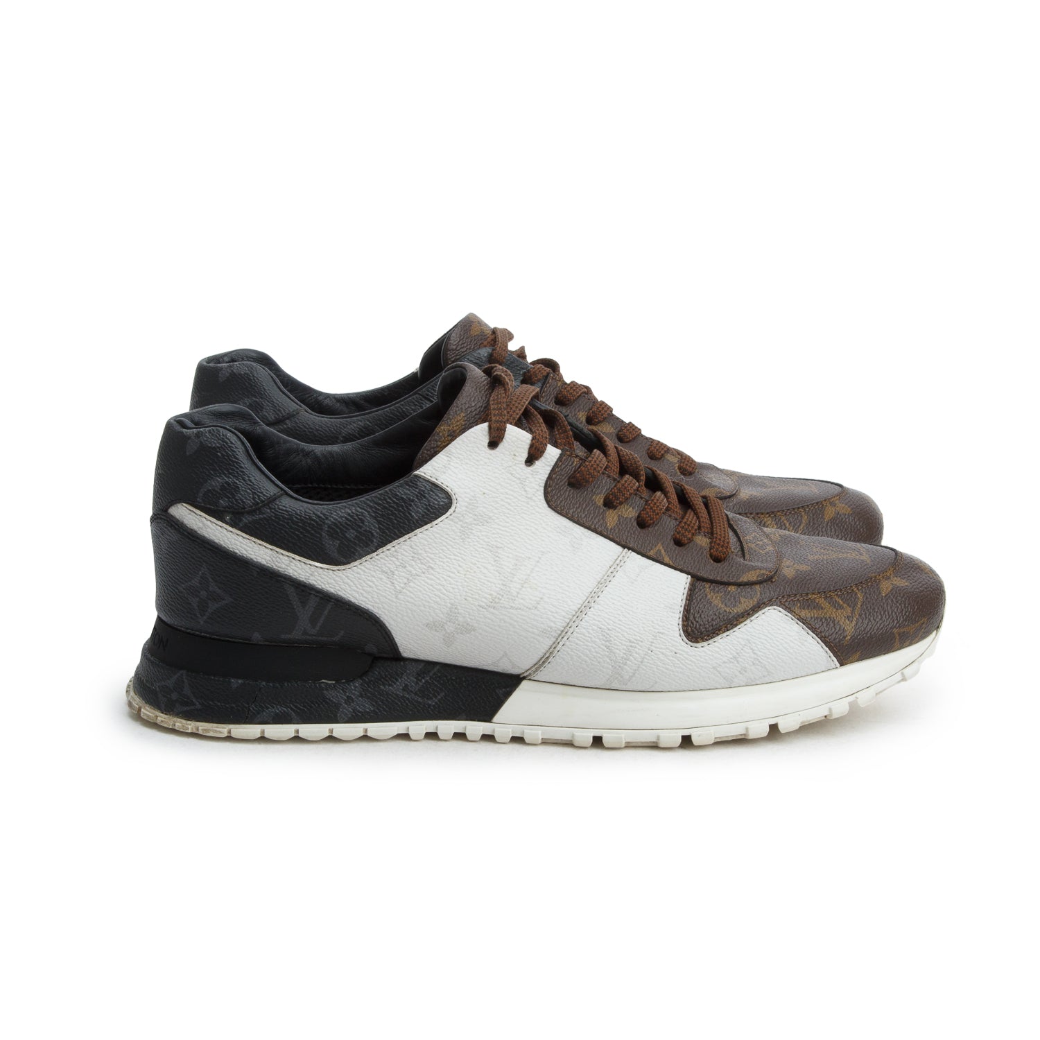Louis Vuitton Monogram Mix Run Away Sneakers, Men's Size 9